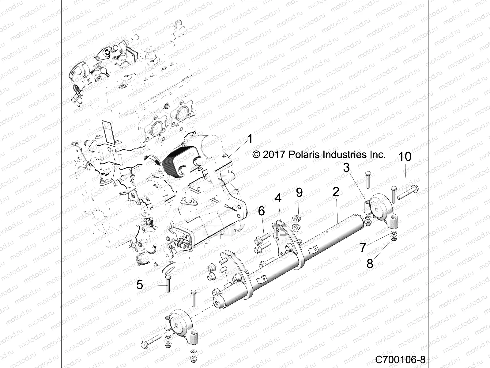 ENGINE | ENGINE, MOUNTING - Z22S1E99AL/BL (C700106-8)