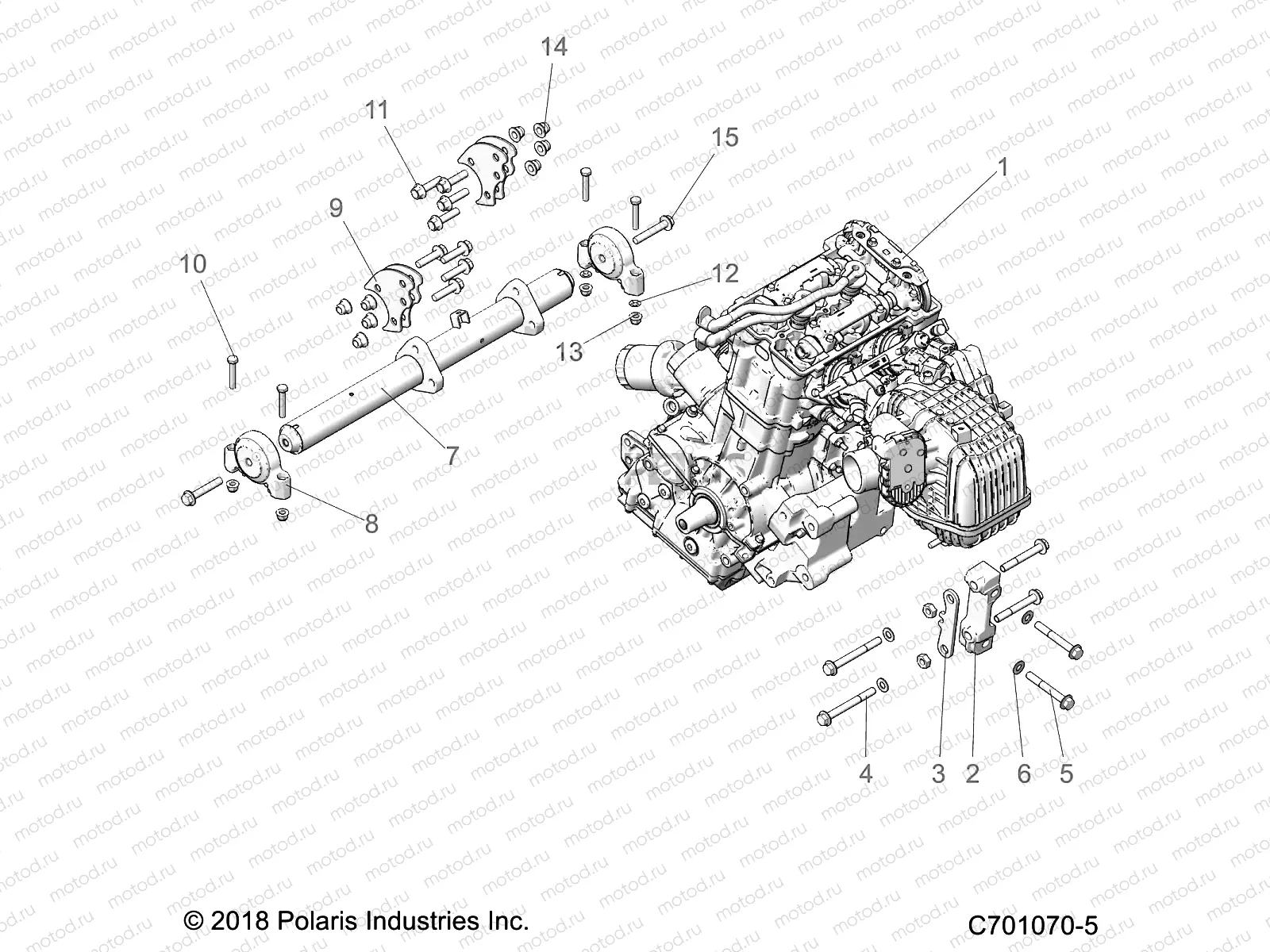 ENGINE | ENGINE, MOUNTING - Z23N4E99A/99B (C701070-5)