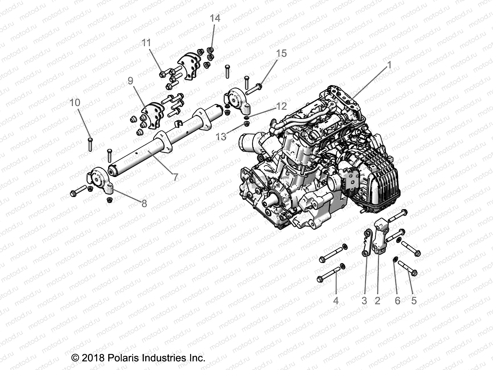 ENGINE | ENGINE, MOUNTING - Z23NAE99FR/SCR/FR (C701070-5)
