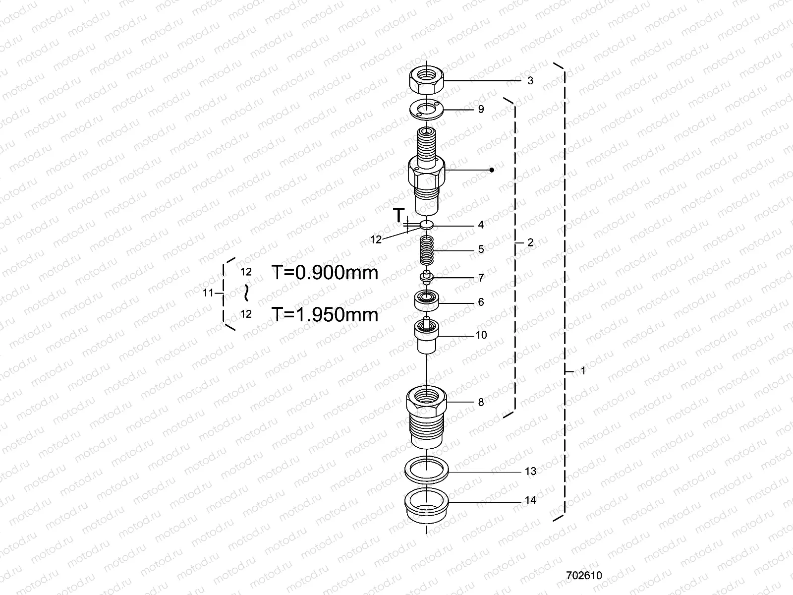 ENGINE | ENGINE, NOZZLE HOLDER (COMPONENT PARTS) - R20RRED4F1/N1/SD4C1 (702610)