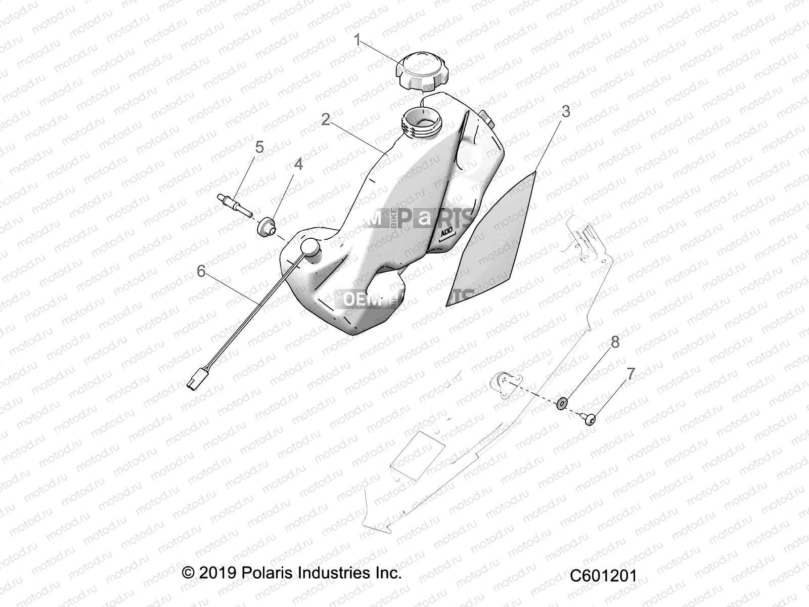 ENGINE | ENGINE, OIL BOTTLE ASM. - S20DCH8PS ALL OPTIONS (C601201)