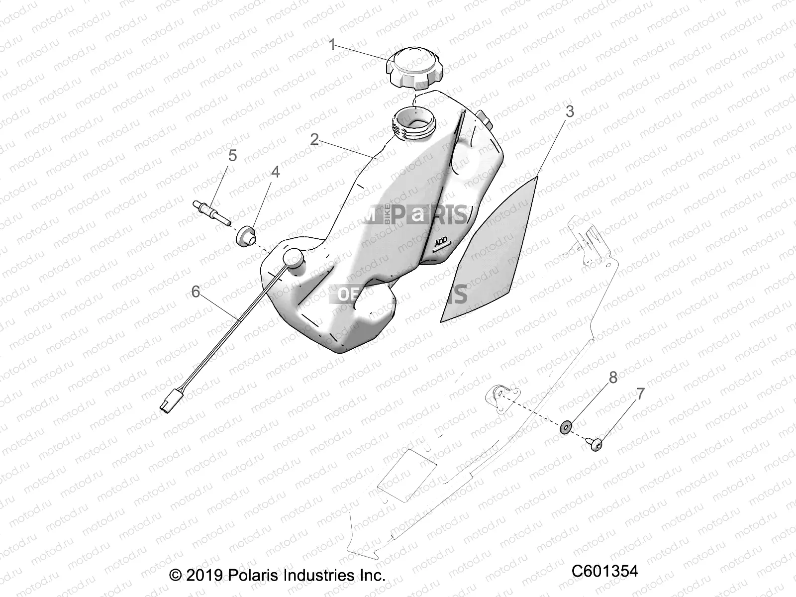ENGINE | ENGINE, OIL BOTTLE ASM. - S20EDE6PS ALL OPTIONS (C601354)