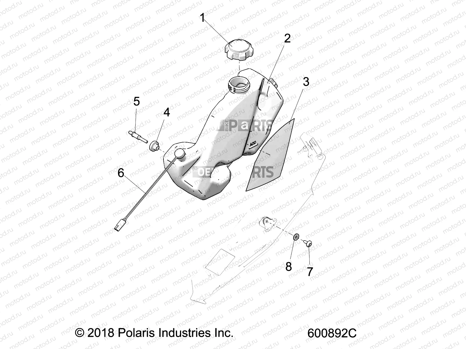 ENGINE | ENGINE, OIL BOTTLE ASM. - S20EFS8PS ALL OPTIONS (600892C)
