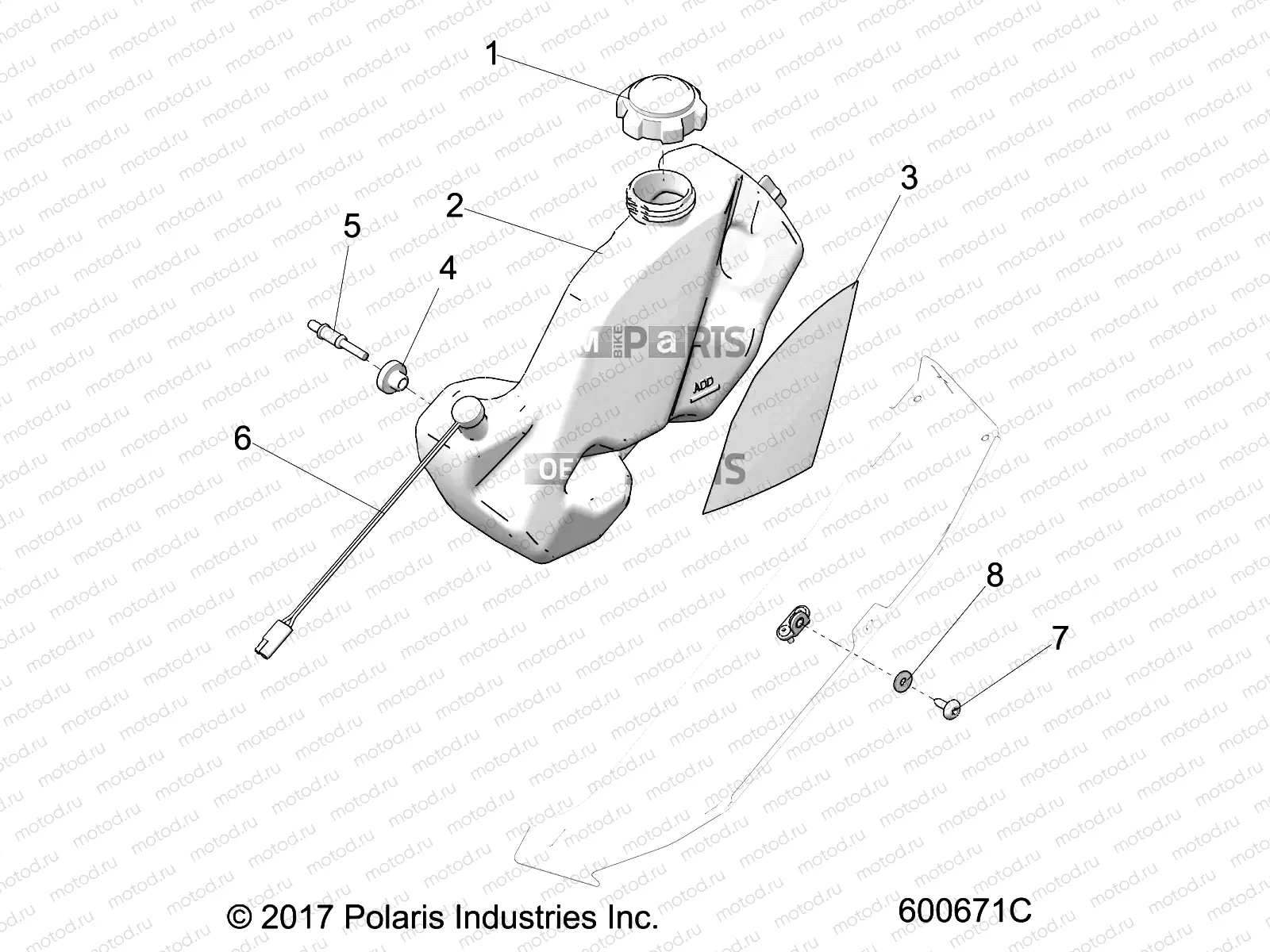 ENGINE | ENGINE, OIL BOTTLE ASM. - S20FJB8/FJE8/FJP8 ALL OPTIONS (600671)