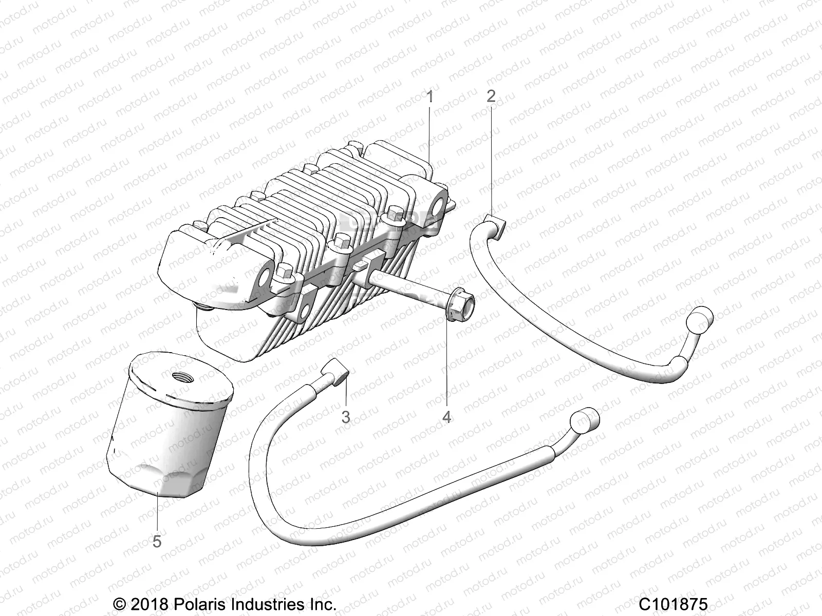 ENGINE | ENGINE, OIL COOLER and FILTER - A18HAA15B7/B2 (C101875)