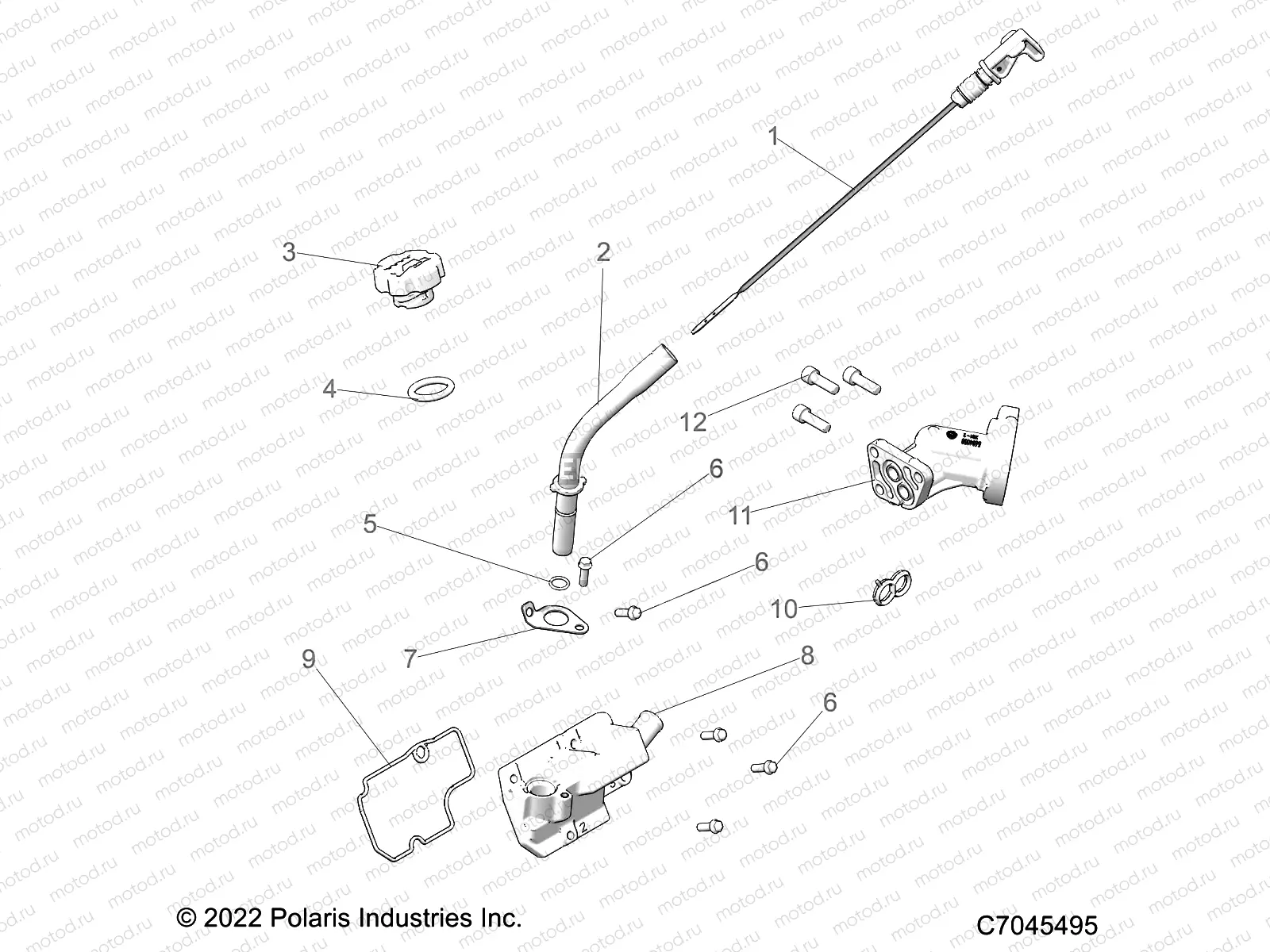 ENGINE | ENGINE, OIL DIPSTICK and BREATHER - Z22A5P87A5 (C701025-8)