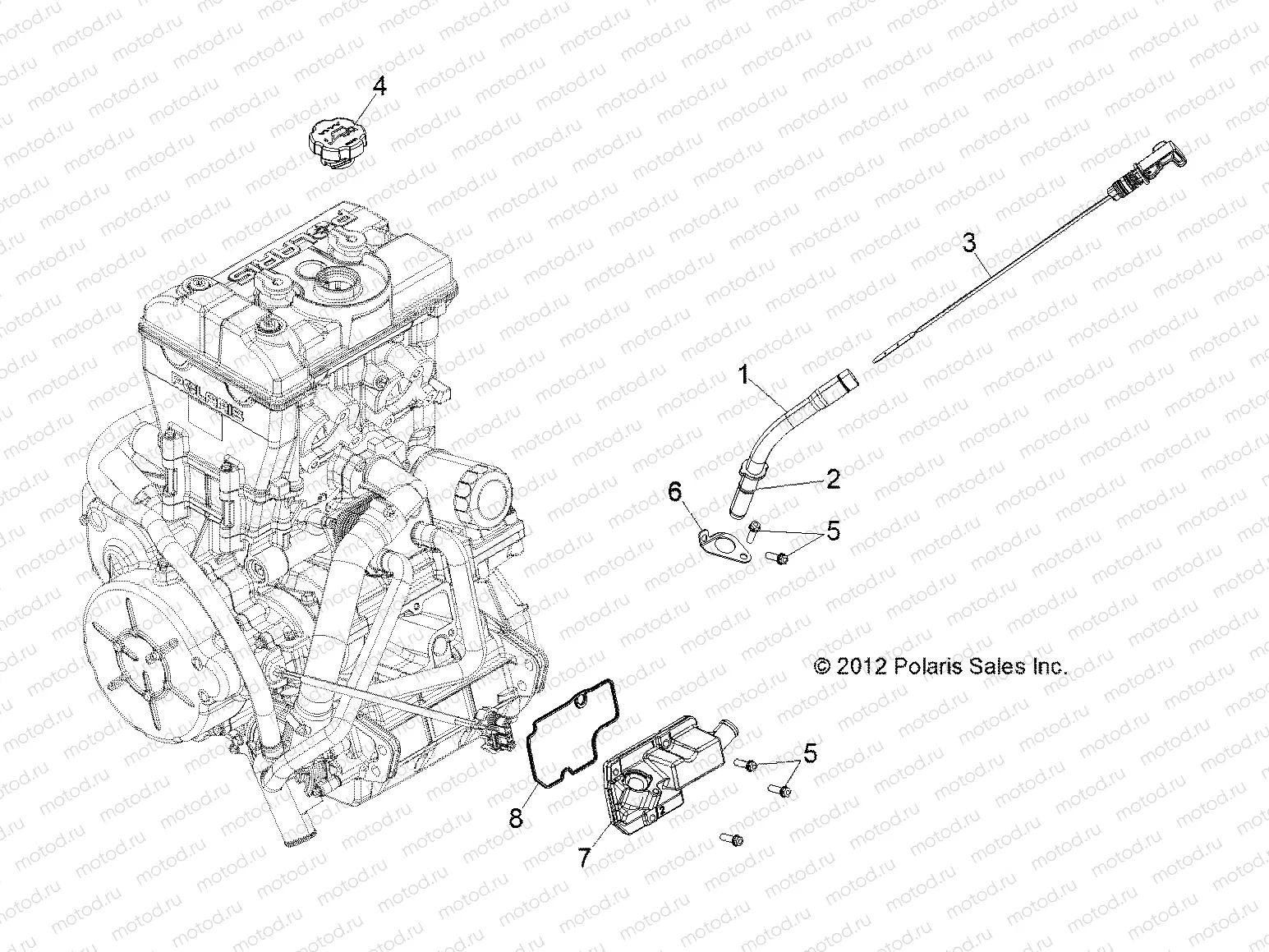 ENGINE | ENGINE, OIL DIPSTICK - R13XT87AA/9EAK (49RGRDIPSTICK13RZRXP4)