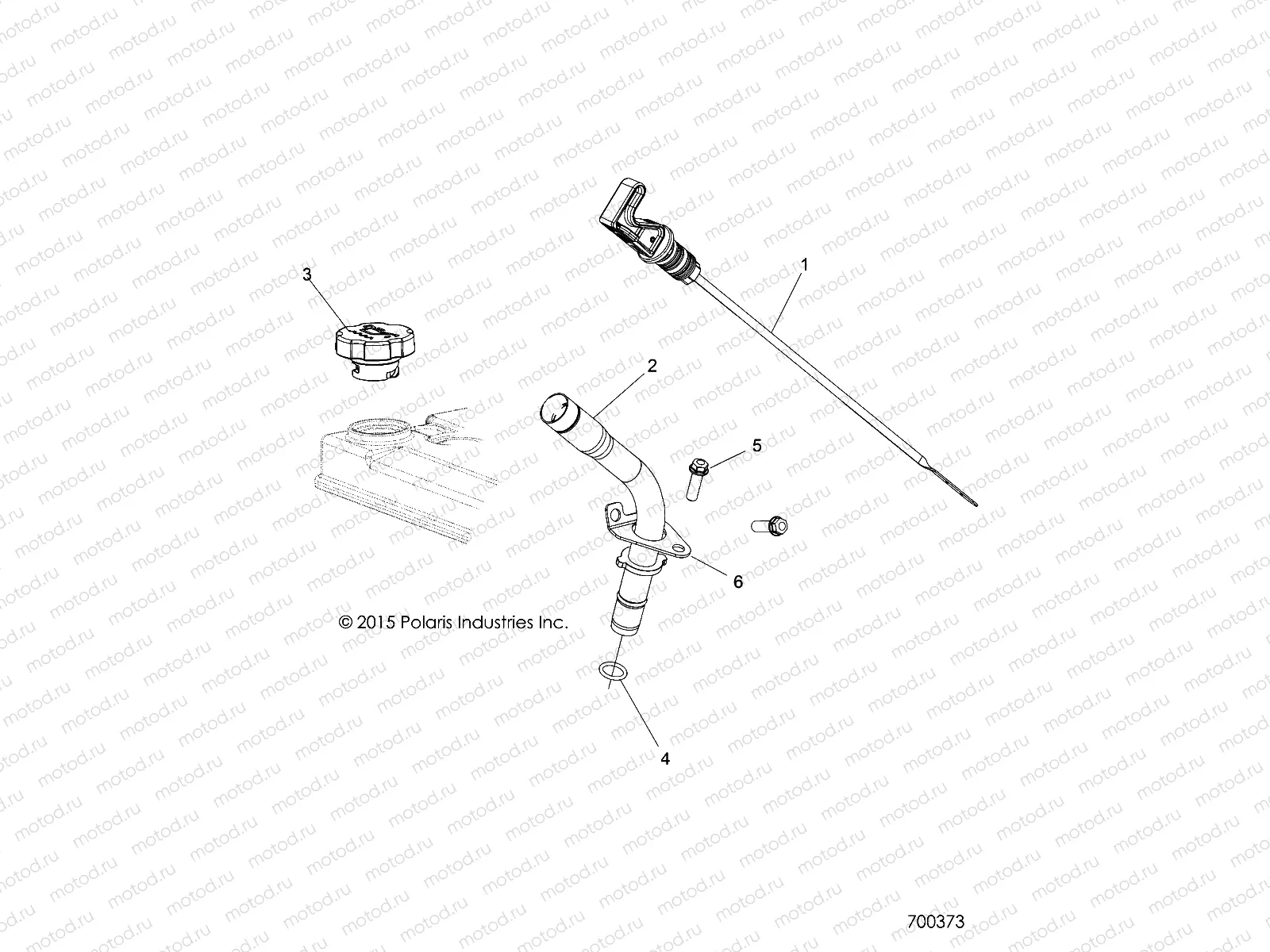 ENGINE | ENGINE, OIL DIPSTICK - R17RTE87FU/F1/S87CU/C1/FU/F1 (700373)