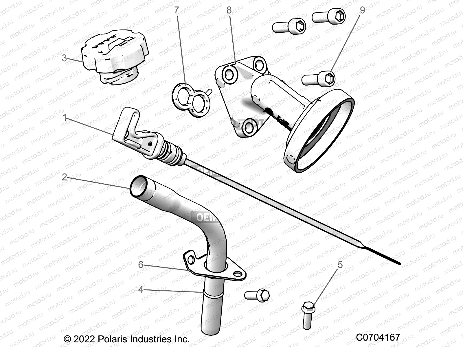 ENGINE | ENGINE, OIL DIPSTICK - Z22ASE99A5/B5(C0704167)