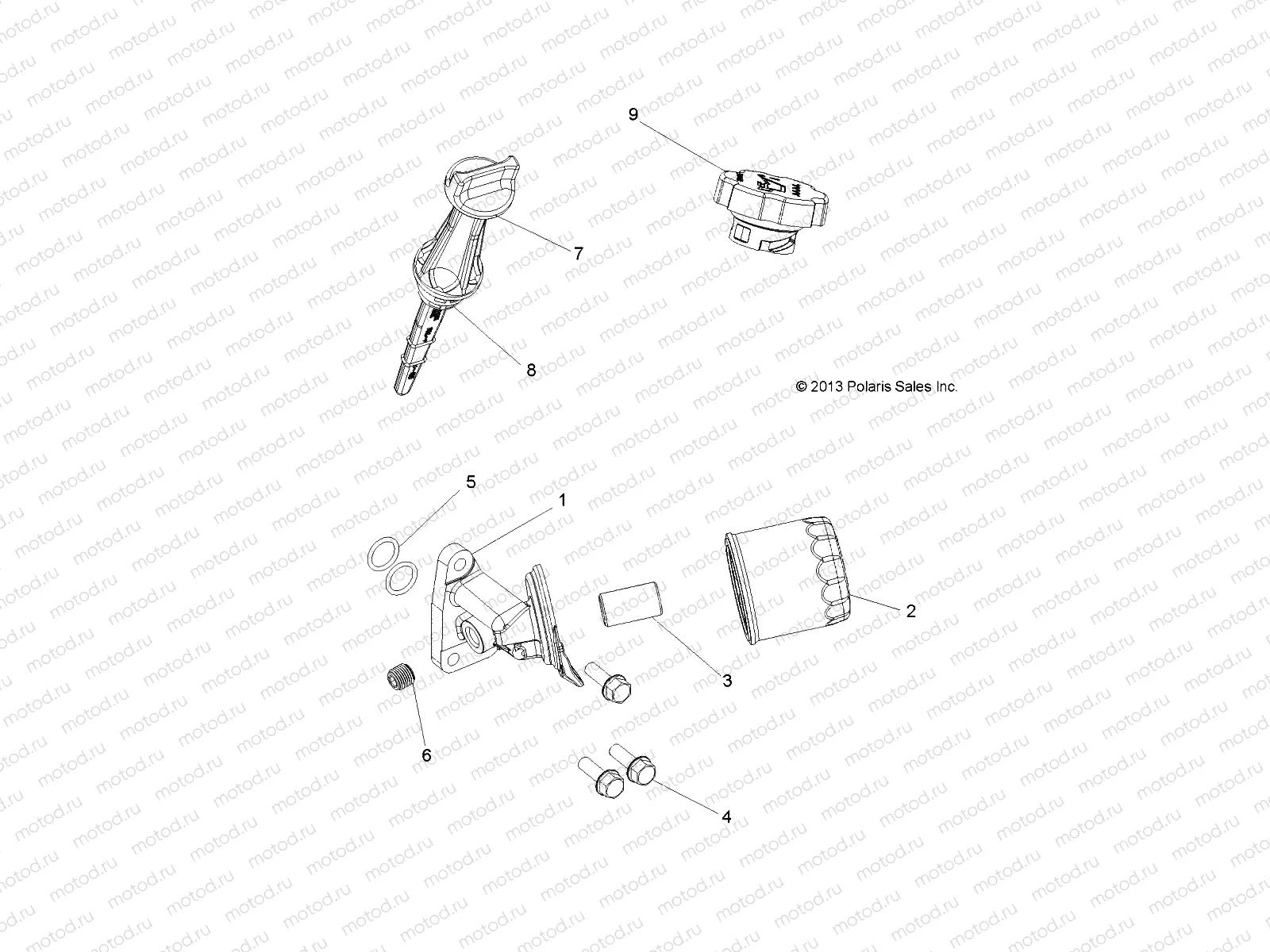 ENGINE | ENGINE, OIL FILTER and DIPSTICK - A16SDA57N2/E57N2 (49ATVOILFILTER14SP570)