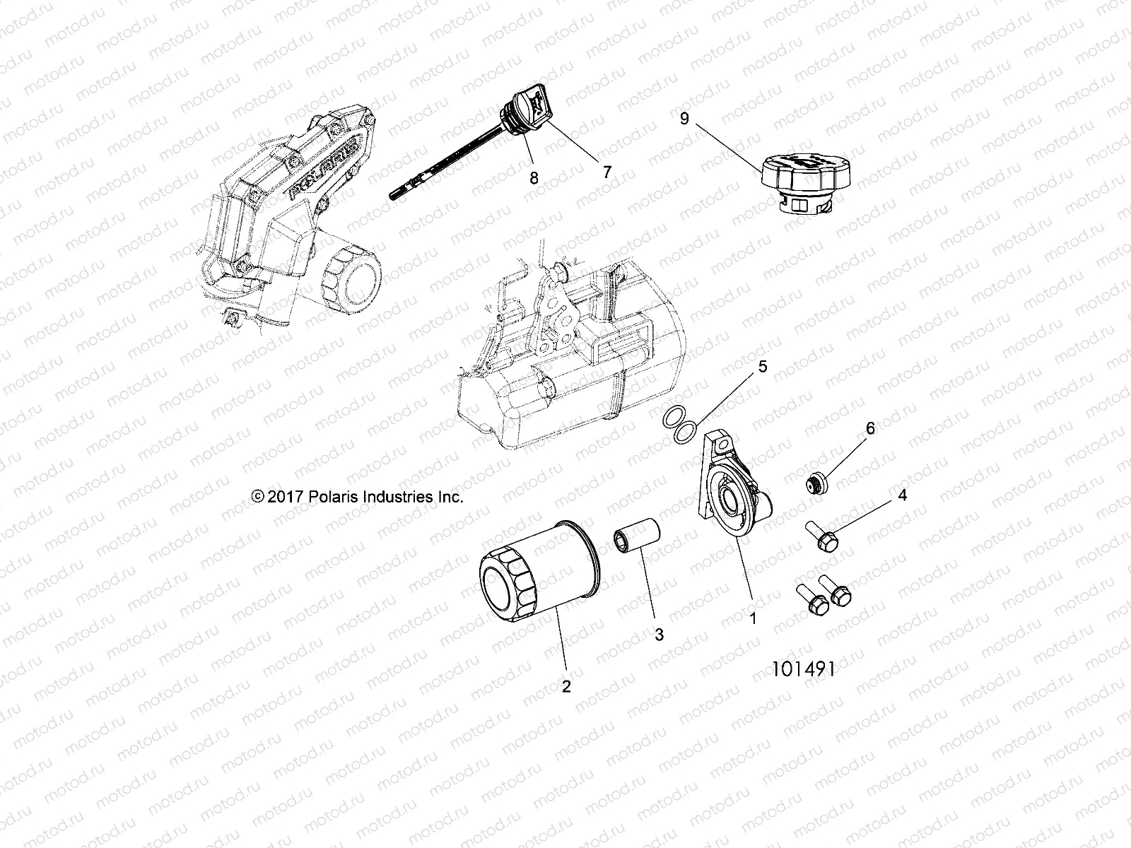 ENGINE | ENGINE, OIL FILTER and DIPSTICK - A18DAA50B7 (101491)