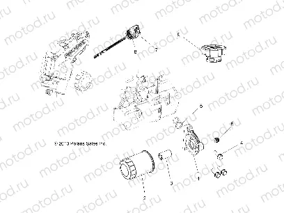 ENGINE | ENGINE, OIL FILTER and DIPSTICK - D22M4A57B4/G57B4 (49RGROILFILTER14570)