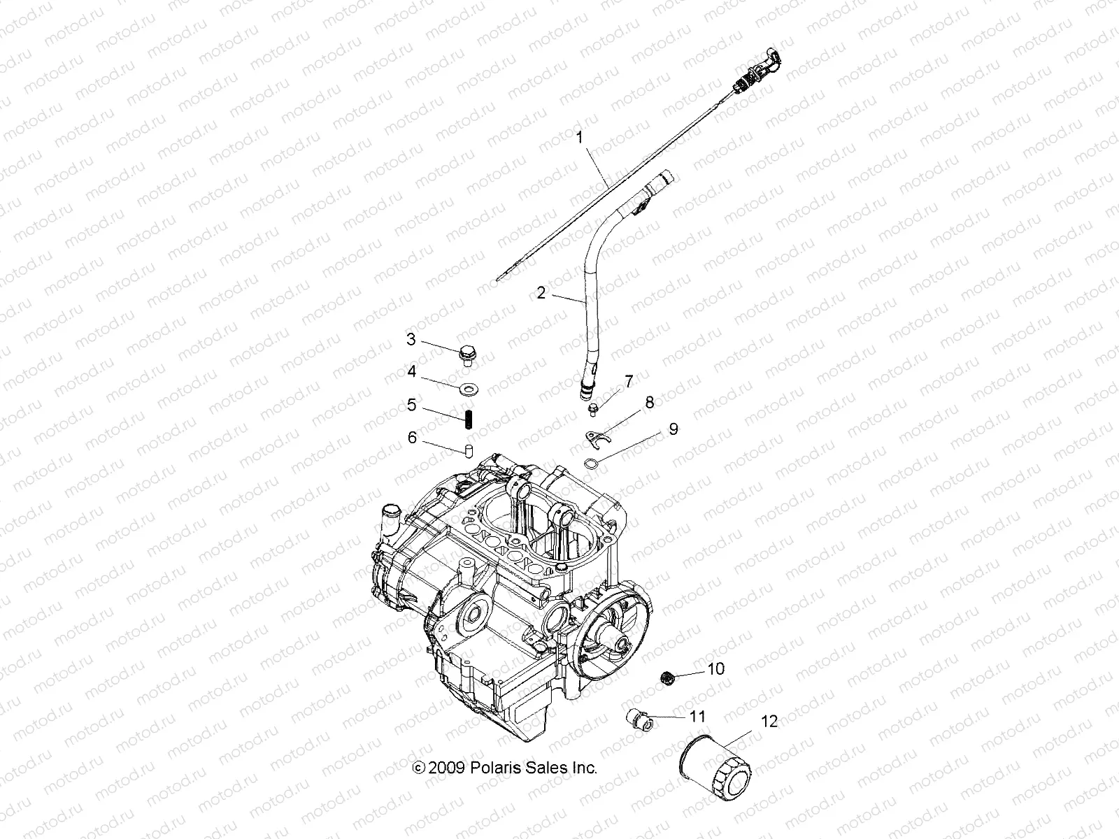 ENGINE | ENGINE, OIL FILTER and DIPSTICK - R12TH76/TH7E/TX7E ALL OPTIONS (49RGROILFILTER108004X4)