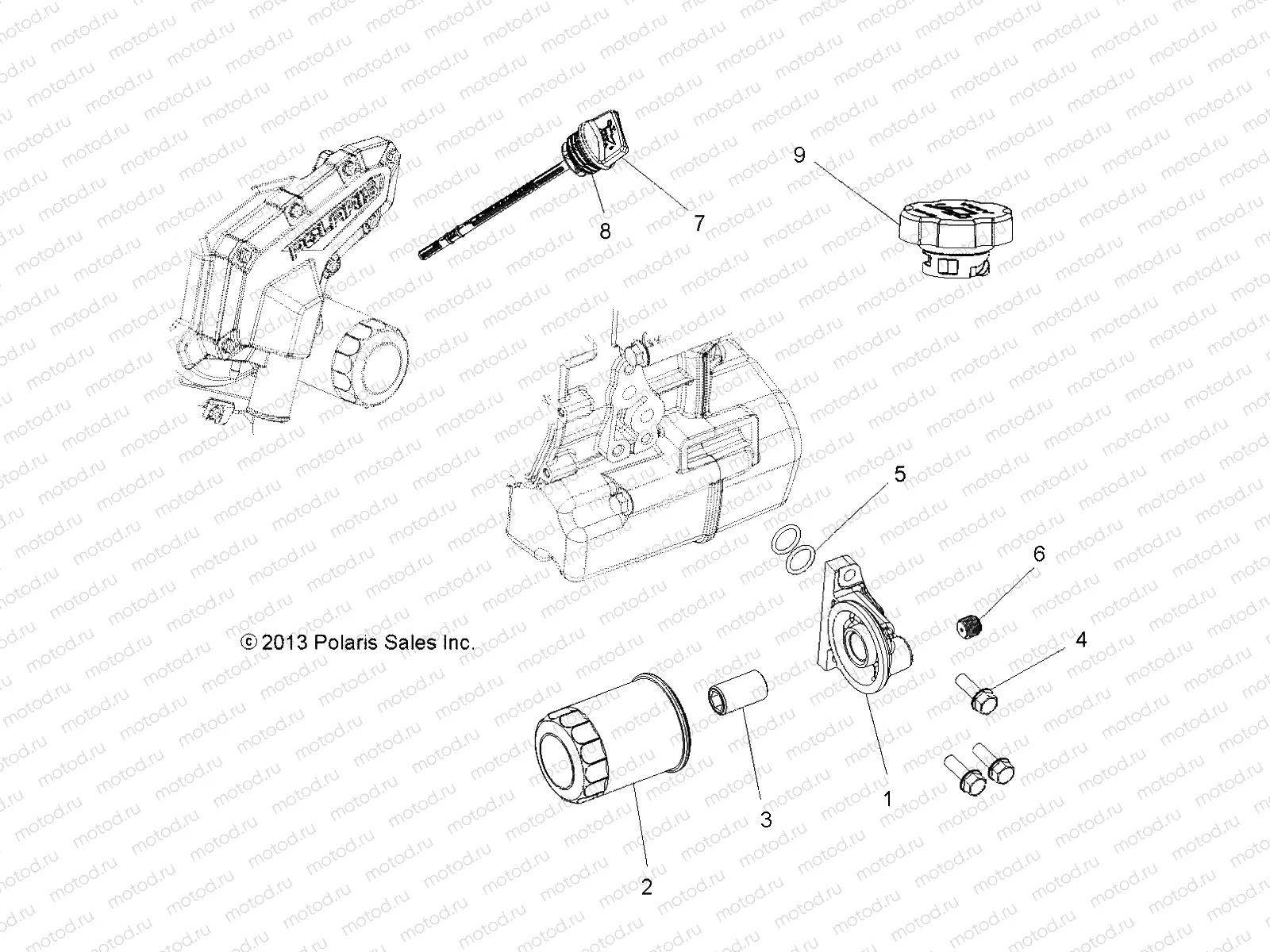 ENGINE | ENGINE, OIL FILTER and DIPSTICK - R15RMA57AA/AR/AZ/AC/LA/H57AR (49RGROILFILTER14570)