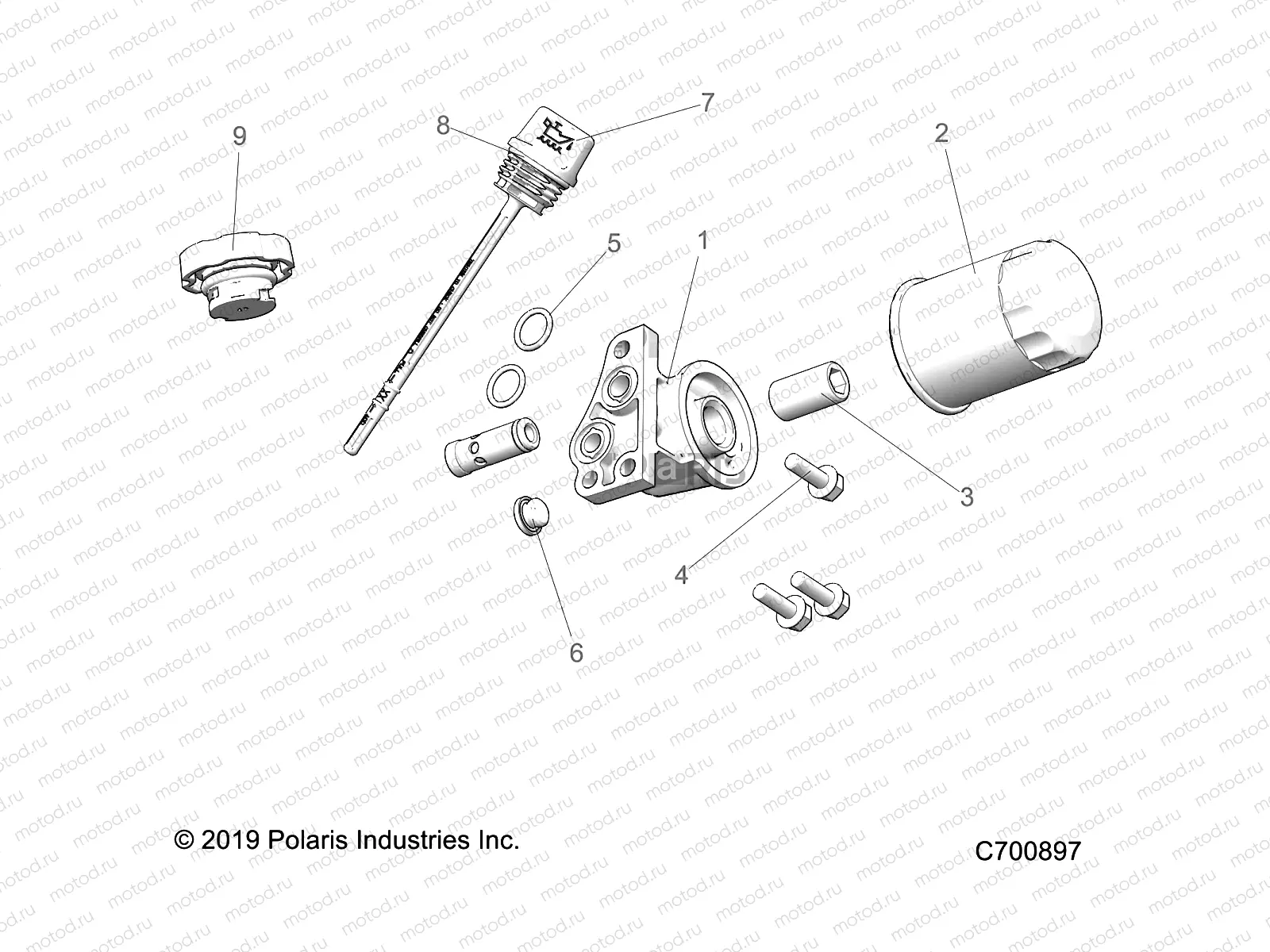 ENGINE | ENGINE, OIL FILTER and DIPSTICK - R20MAE57D7 (C700897)