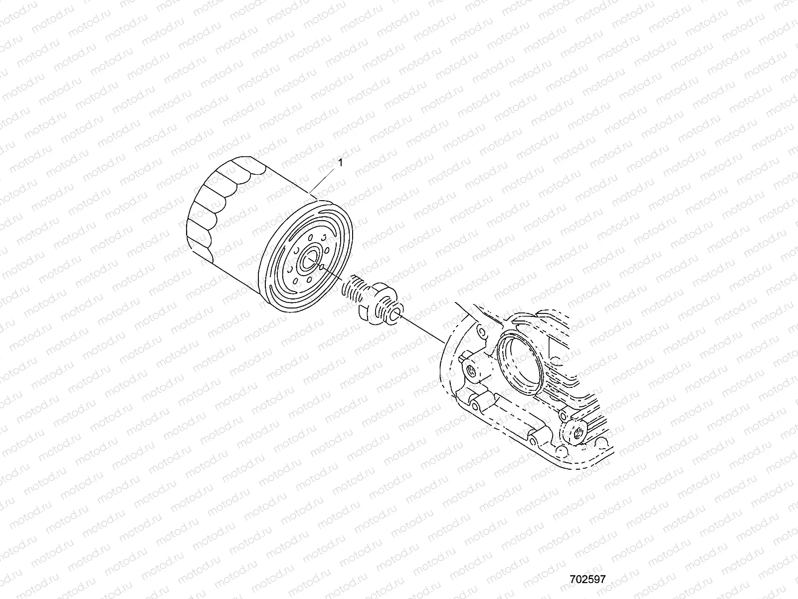 ENGINE | ENGINE, OIL FILTER - R19RRED4F1/N1/J1/SD4C1 (702597)