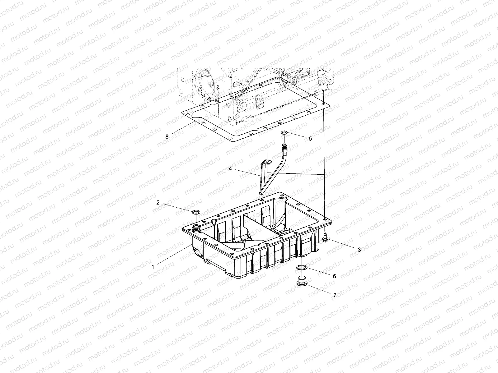 ENGINE | ENGINE, OIL PAN - R18RTED1F1/SD1C1 (49RGROILPAN15DSL)