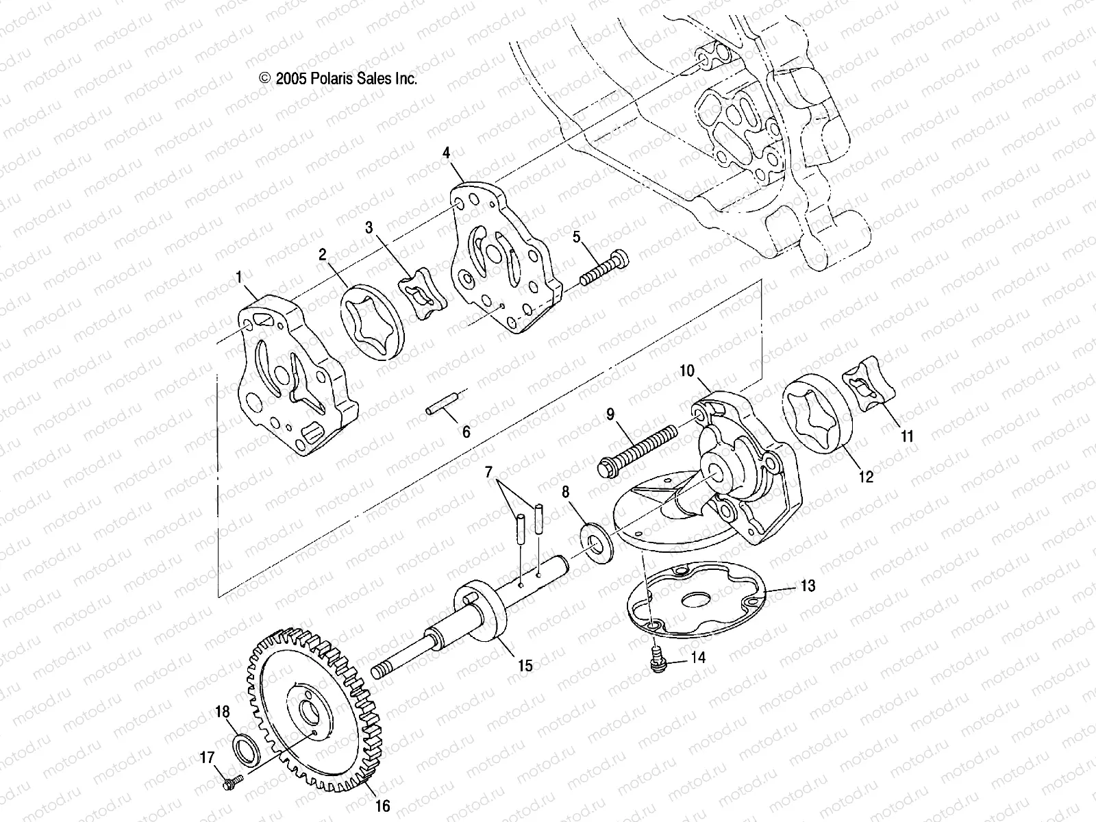 ENGINE | ENGINE, OIL PUMP - A07TH50AL/AQ/AU/AZ/TN50AF/AS/AU (4999200139920013D11)