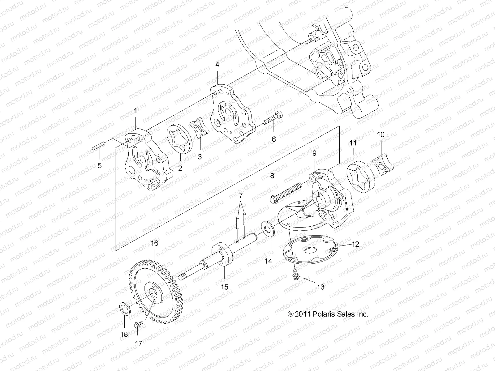 ENGINE | ENGINE, OIL PUMP - A12MB46FZ (49ATVOILPUMP12400)