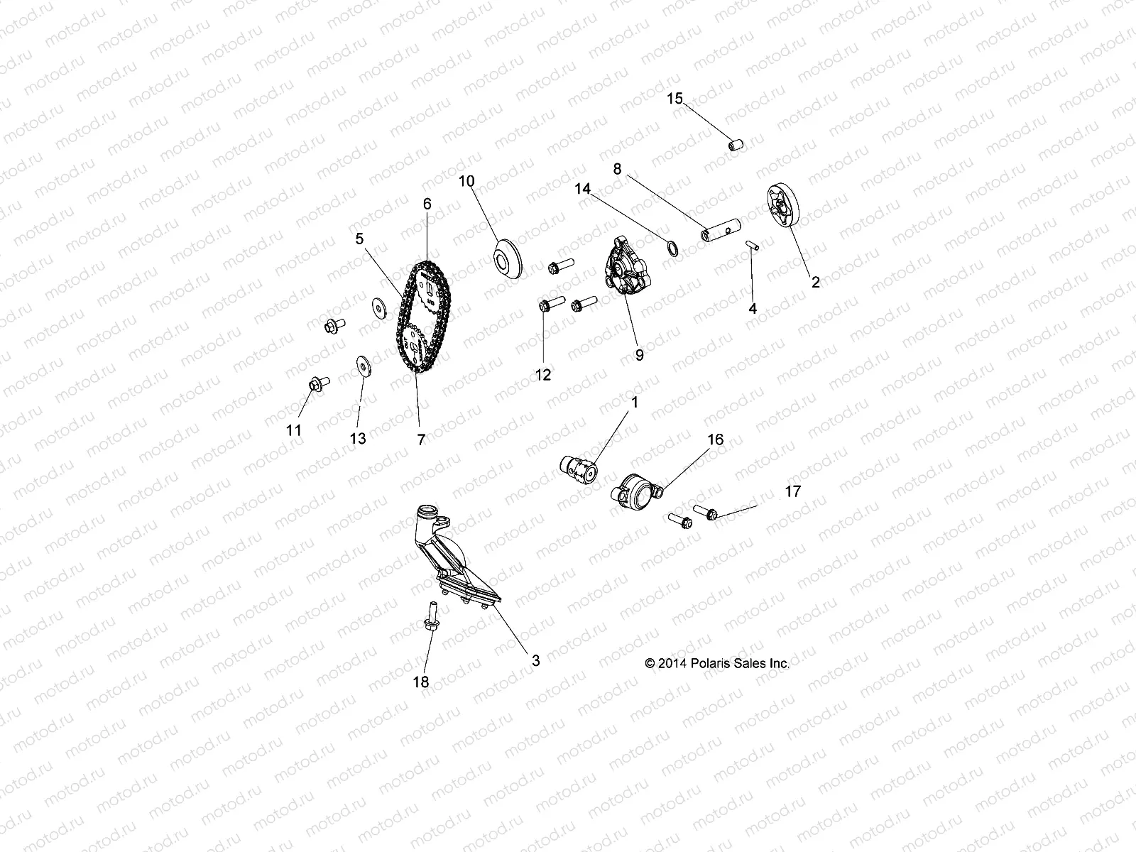 ENGINE | ENGINE, OIL PUMP - A19SES57R1/7/SET57R1 (49ATVOILPUMP15570AA)