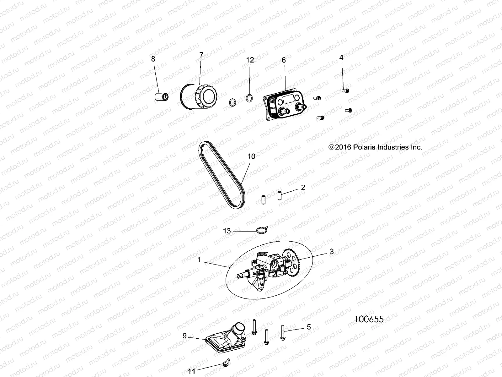 ENGINE | ENGINE, OIL PUMP and OIL COOLER - A19DCE87AK (100655)