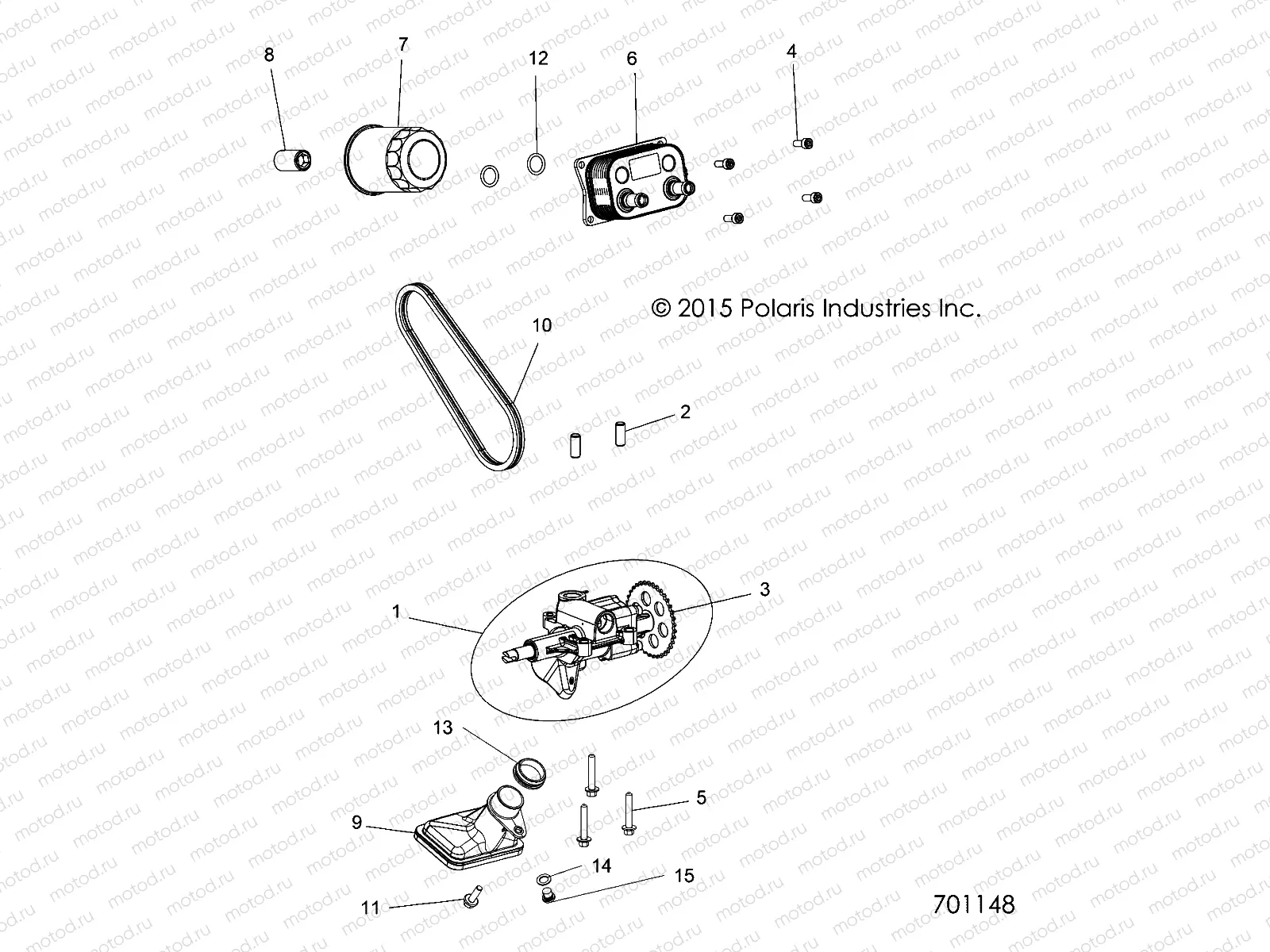 ENGINE | ENGINE, OIL PUMP and OIL COOLER - Z17VBE99AR/AL/AE (701148)
