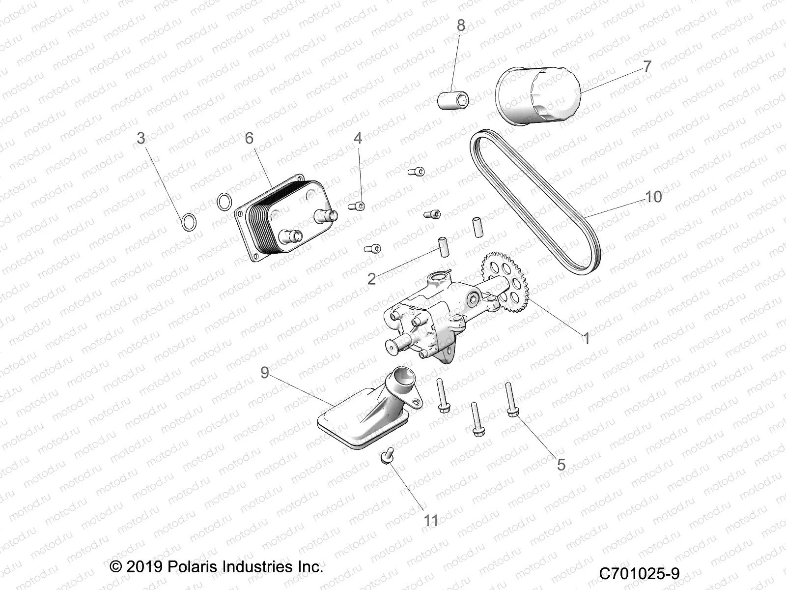 ENGINE | ENGINE, OIL PUMP and OIL COOLER - Z20A5A87B2/E87BP/BK/BX (C701025-9)