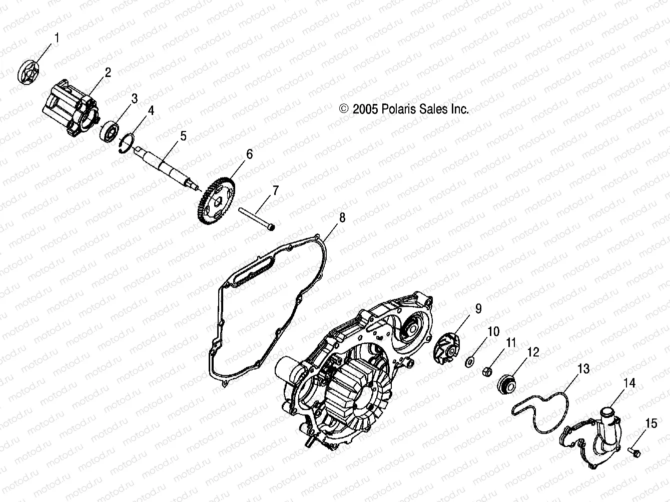 ENGINE | ENGINE, OIL PUMP and WATER PUMP - A07MH68AX/AY/AZ (4999200229920022D11)