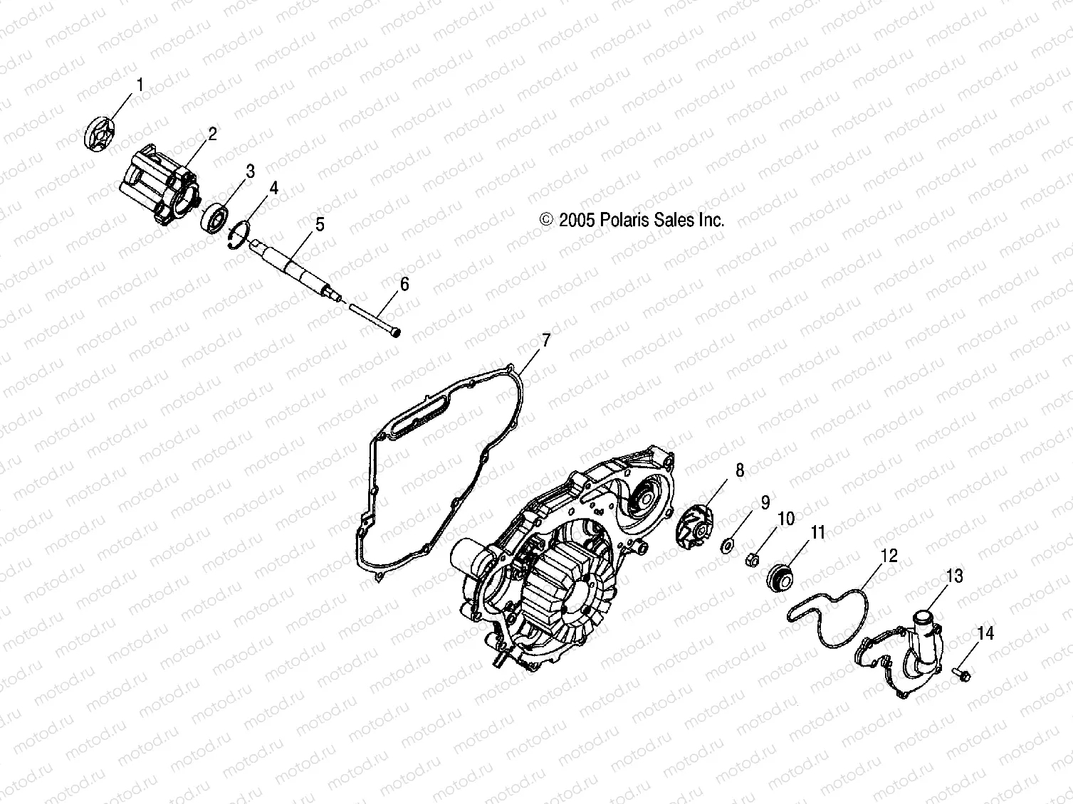 ENGINE | ENGINE, OIL PUMP and WATER PUMP - A07TH76AU/TN76AF/AL/AU (4999200299920029D12)