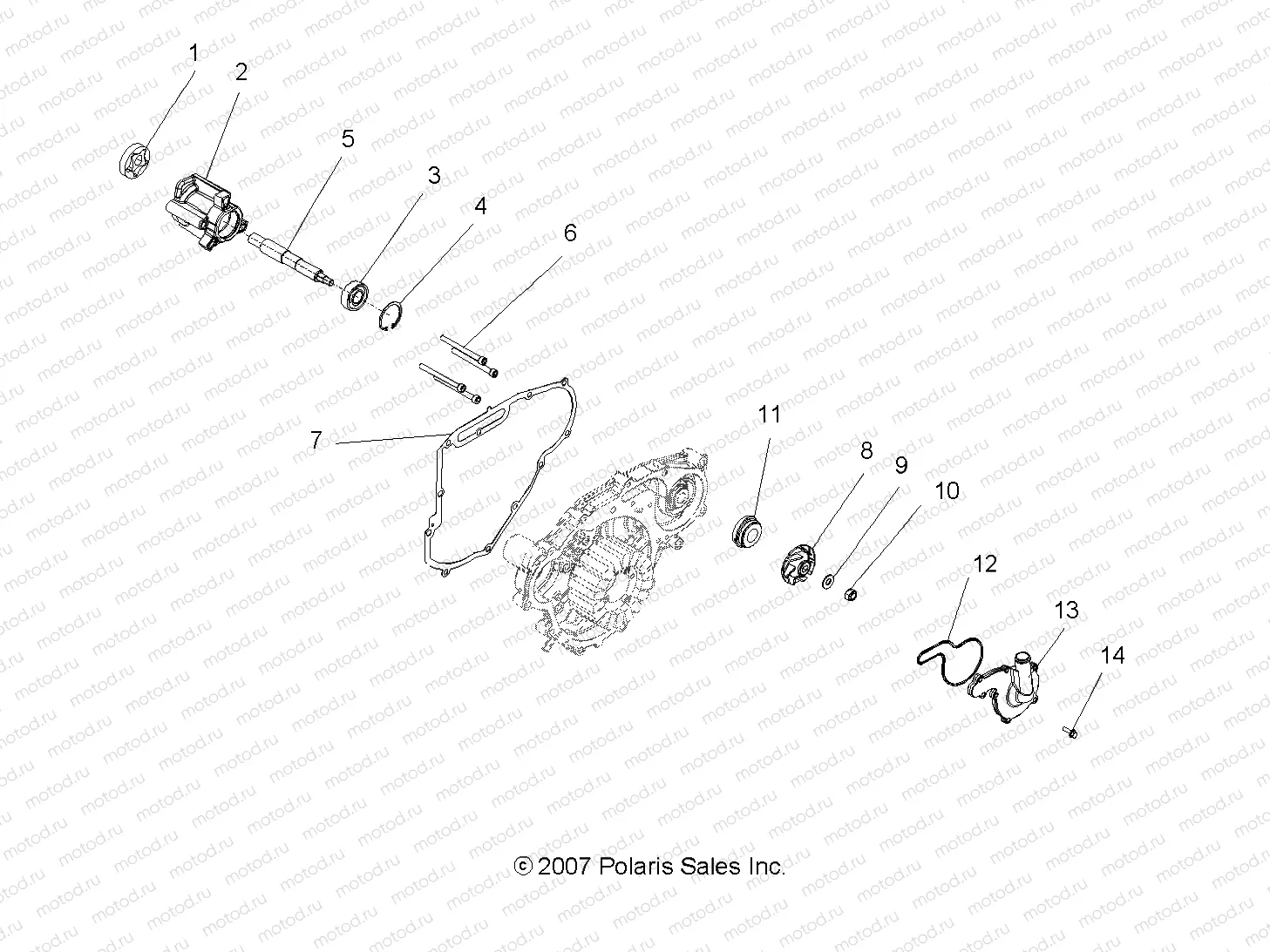 ENGINE | ENGINE, OIL PUMP and WATER PUMP - A08DN76FC (49ATVOILPUMP08SP800EFI)