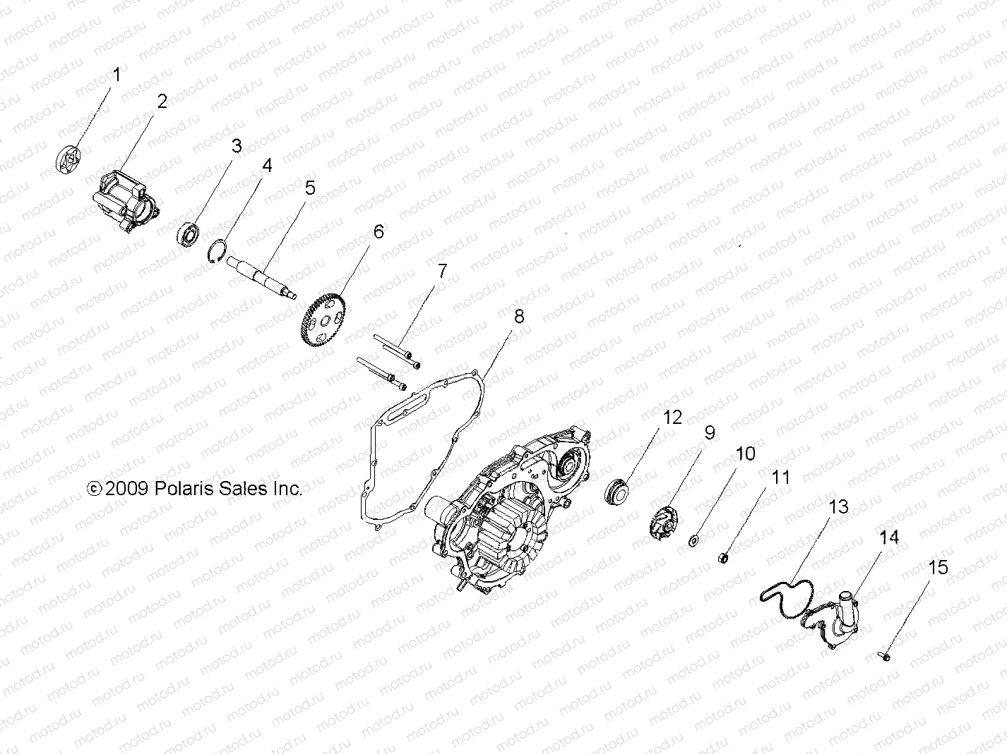 ENGINE | ENGINE, OIL PUMP and WATER PUMP - R10WH76AG/AH/AR/AV/WY76AW/AZ (49RGROILPUMP10800DREW)