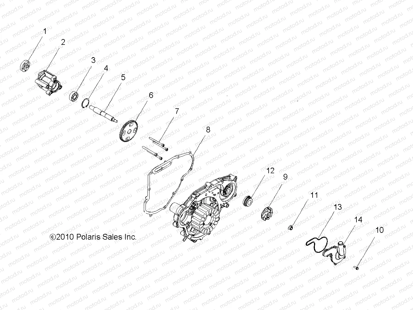 ENGINE | ENGINE, OIL PUMP and WATER PUMP - R11WH76AG/AR/WY76AE/AH/AJ (49RGROILPUMP11800CREW)
