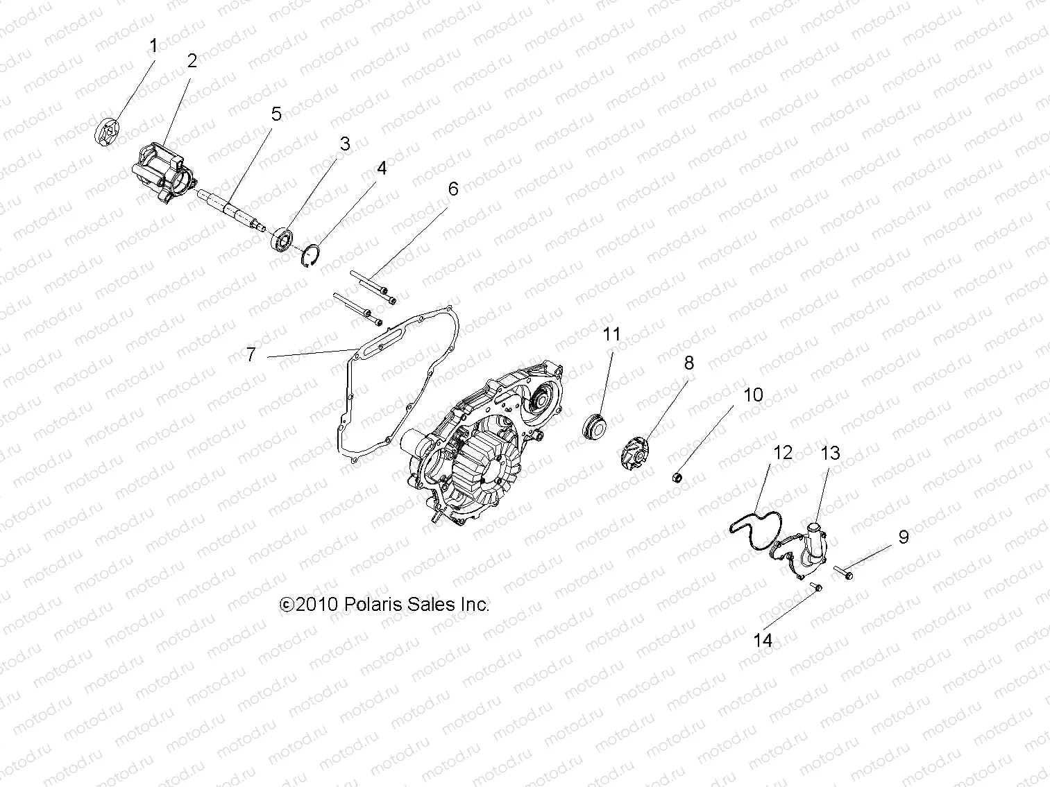 ENGINE | ENGINE, OIL PUMP and WATER PUMP - R13VE76FX/FI (49RGROILPUMP11RZRS)