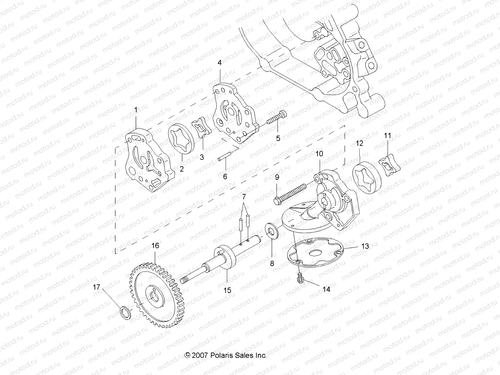 ENGINE | ENGINE, OIL PUMP - R09HH50AG/AR (49RGROILPUMP08500EFI)