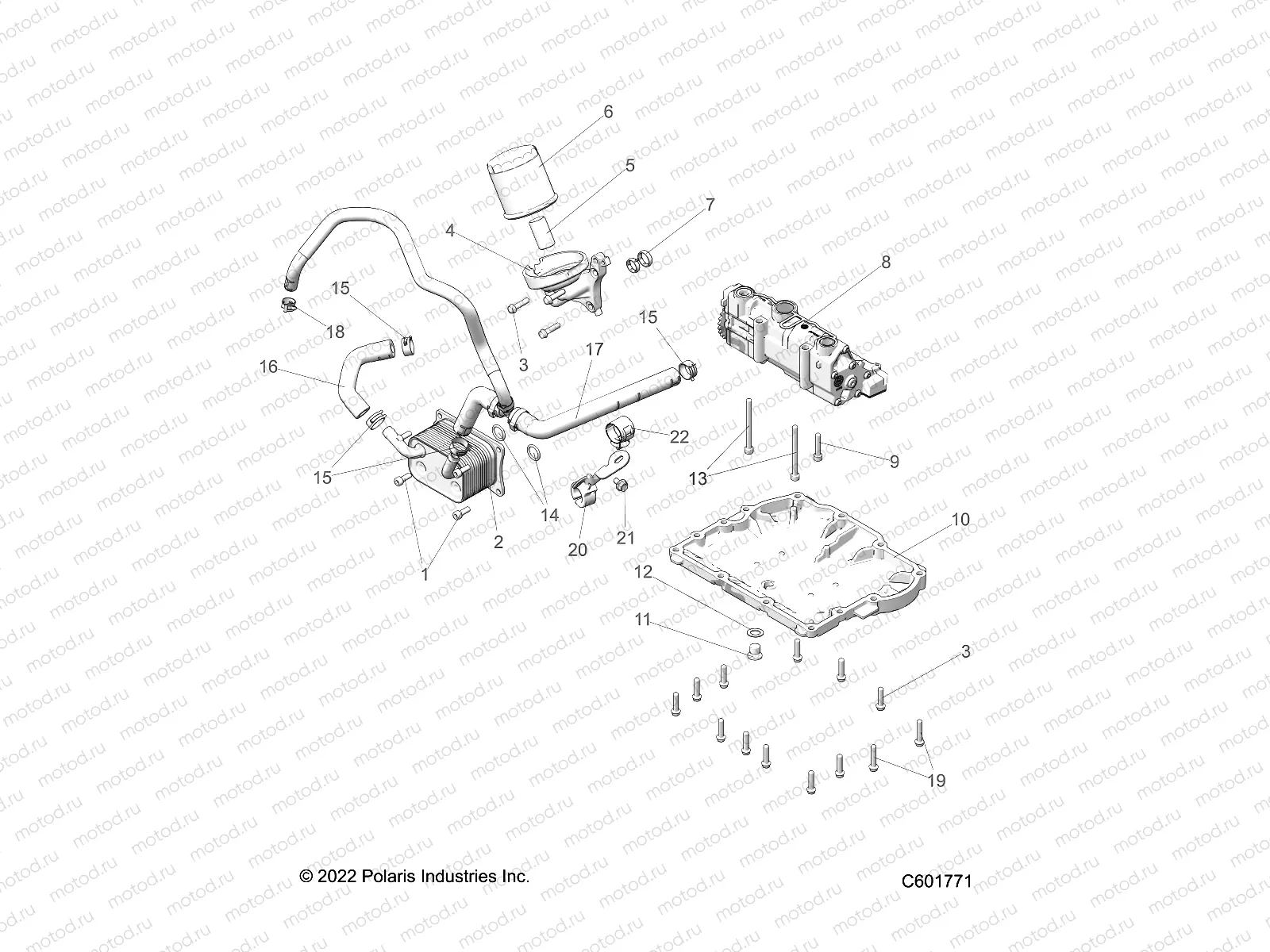 ENGINE | ENGINE, OIL PUMP/FILTER/COOLER - S23TKP9FS (C601771)