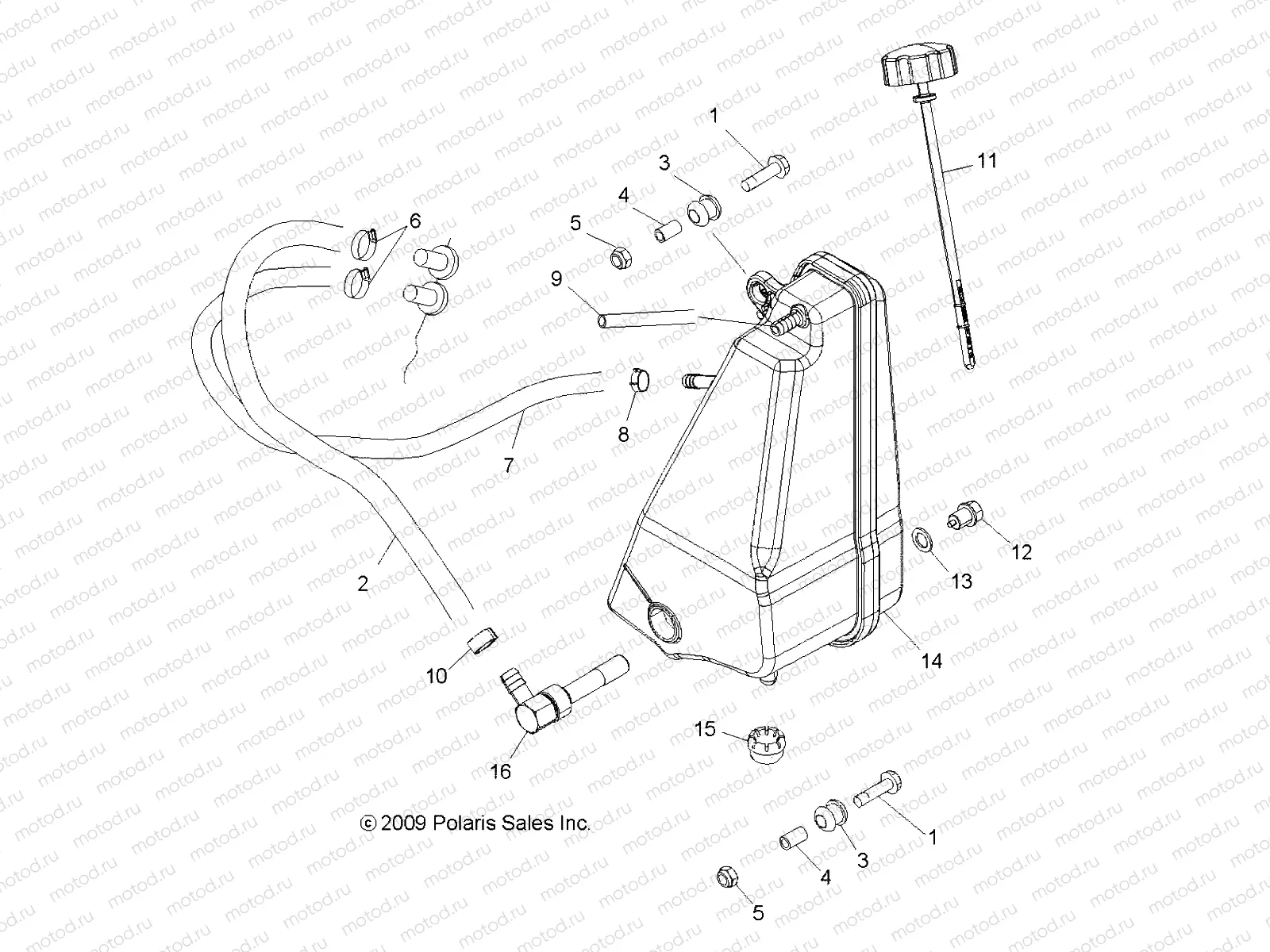ENGINE | ENGINE, OIL TANK - R10TH50AG/AR (49RGROILTANK105004X4)