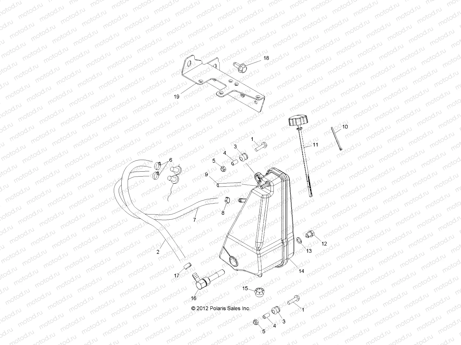 ENGINE | ENGINE, OIL TANK - R13RH50AG/AH/AM/AR (49RGROILTANK13500)