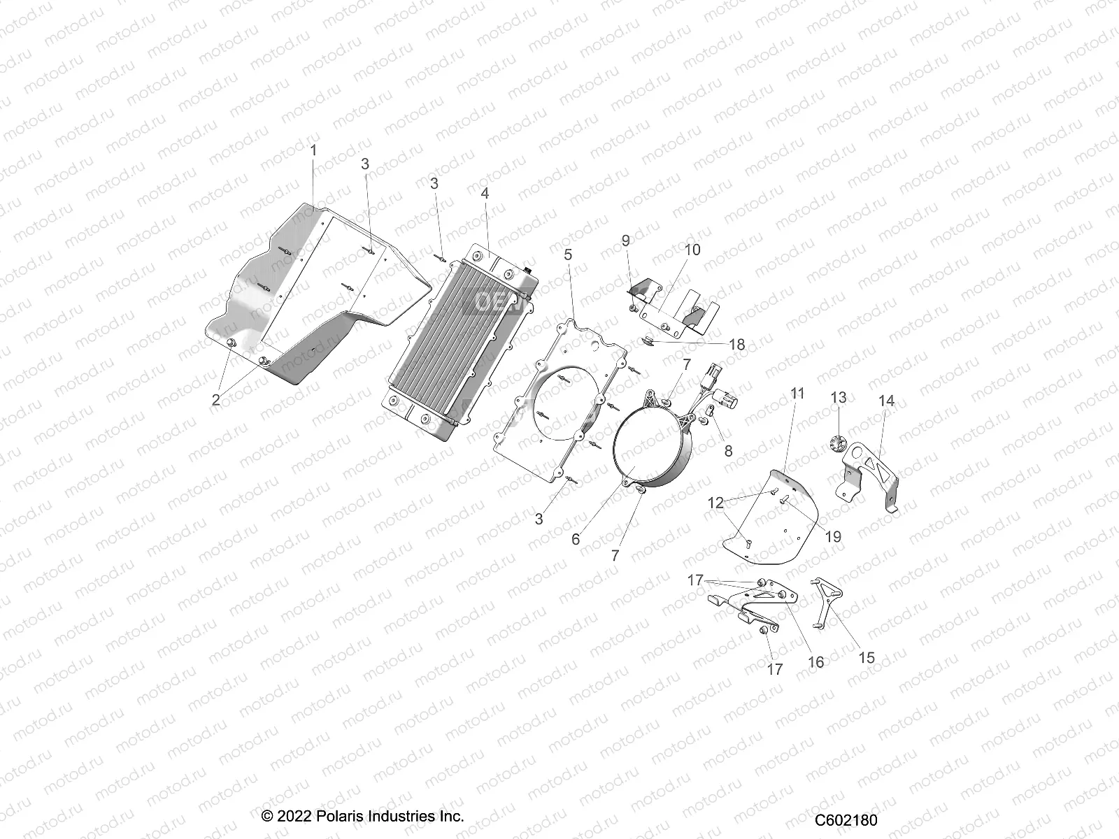 ENGINE | ENGINE, RADIATOR MOUNTING - S23TLT9FEL (C602180)