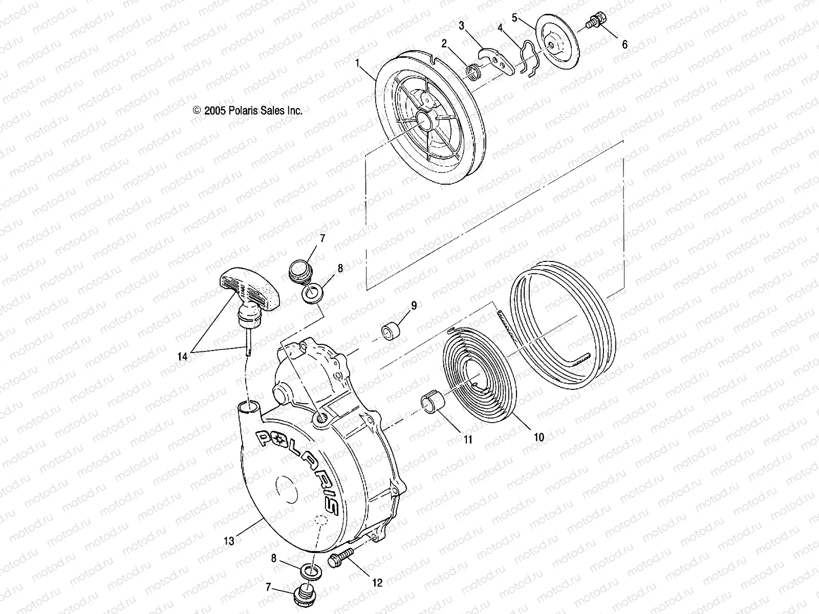 ENGINE | ENGINE, RECOIL STARTER - A07CL50AA (4999201649920164D10)