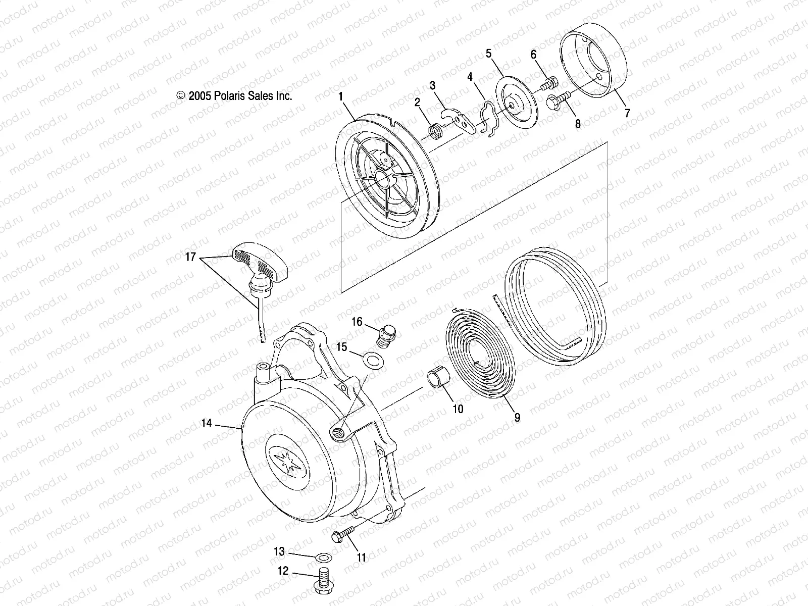 ENGINE | ENGINE, RECOIL STARTER - A07LB27AA/AC/LH27AA/AB/AC/AD/AL (4999202079920207D07)