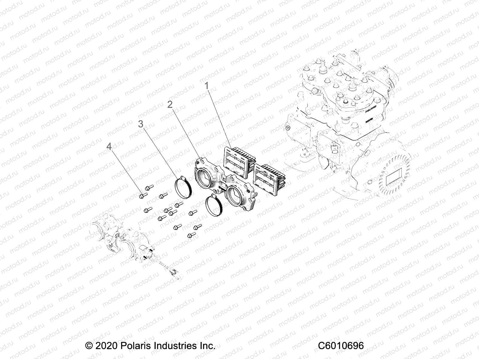 ENGINE | ENGINE, REED VALVE - S22MDX6DSA/6DEA (C601696)