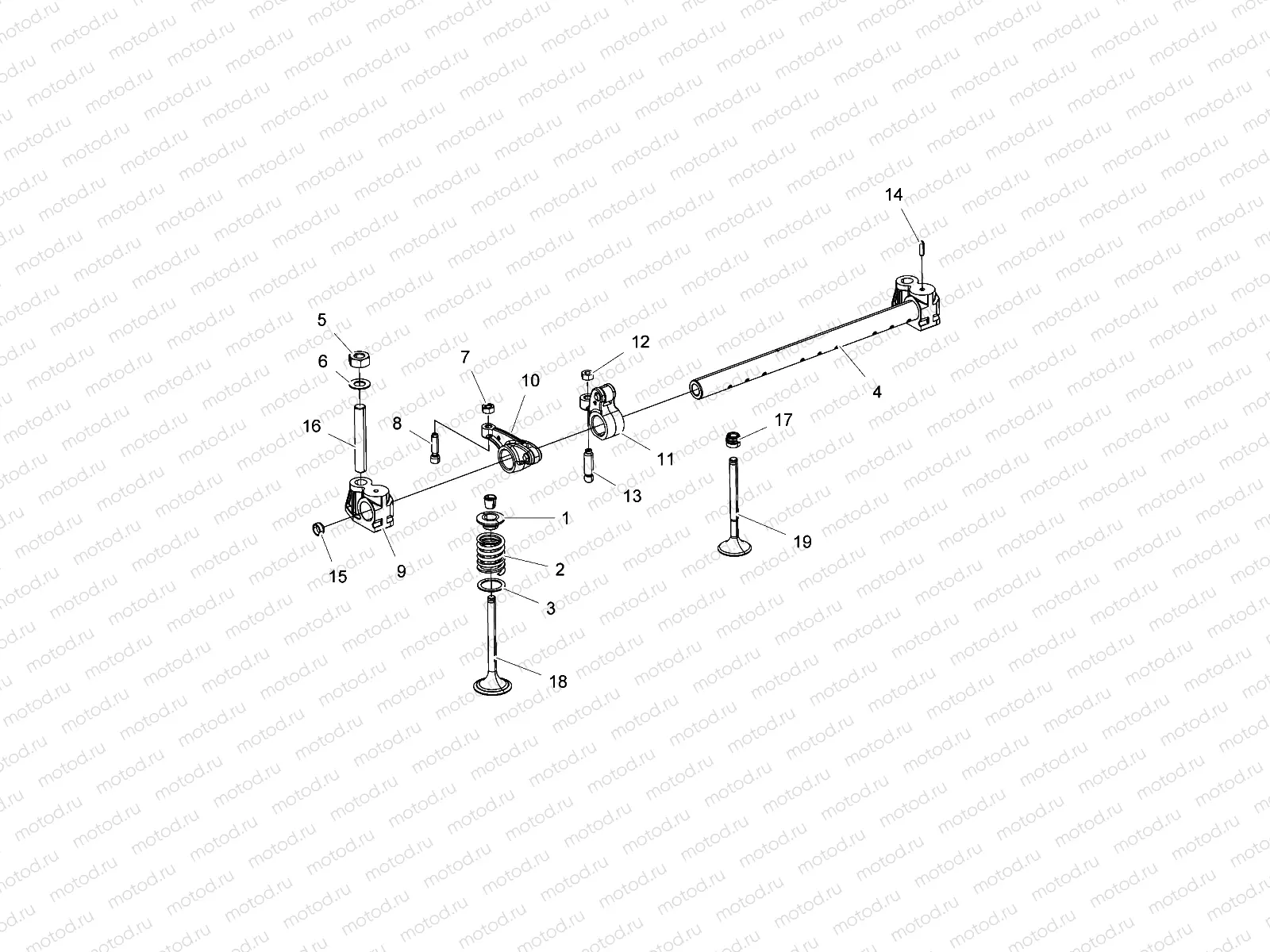 ENGINE | ENGINE, ROCKER ARM and VALVES - R17RVAD1N1 (49RGRRCKRARM15DSL)