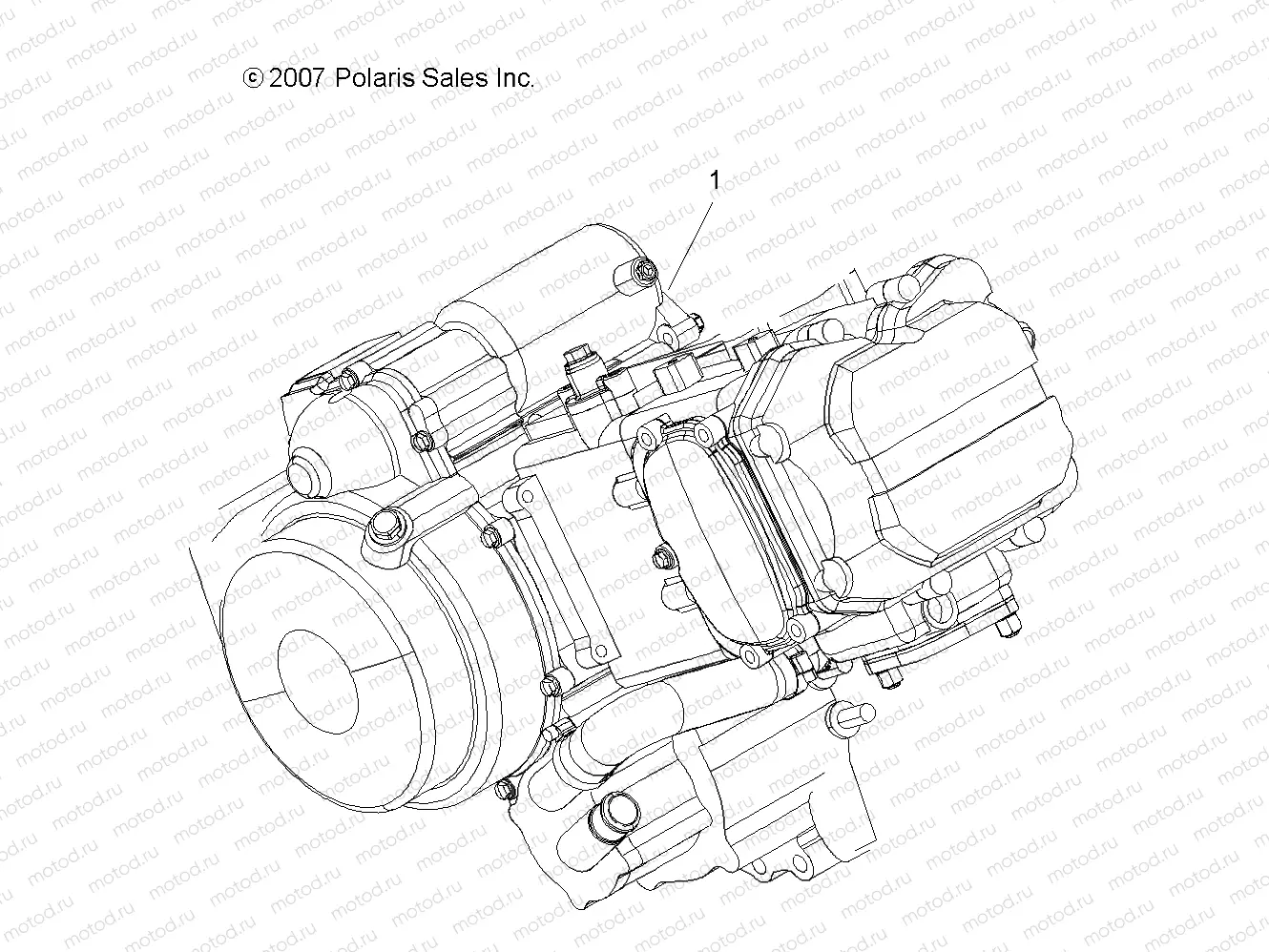 ENGINE | ENGINE, SHORT BLOCK - A08CL50AA (49ATVENGINE086X6)