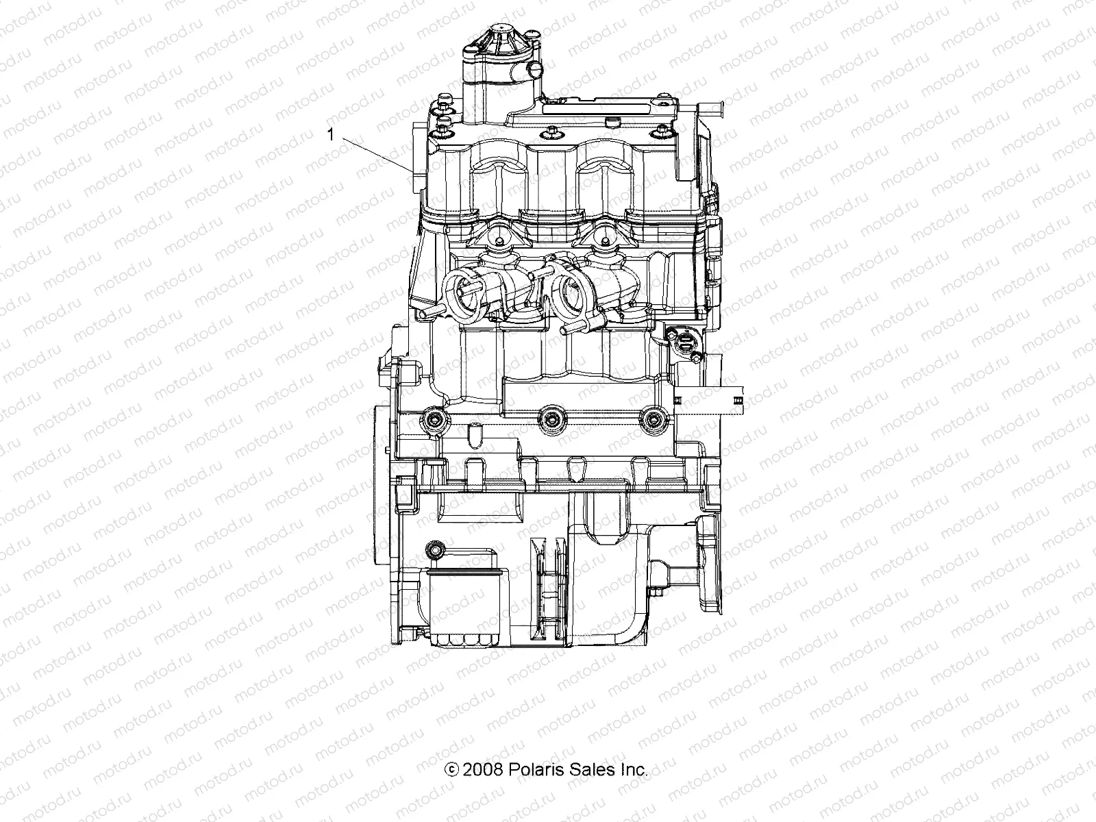 ENGINE | ENGINE, SHORT BLOCK - A10DX85AL/AF (49ATVENGINE09SPXP850)