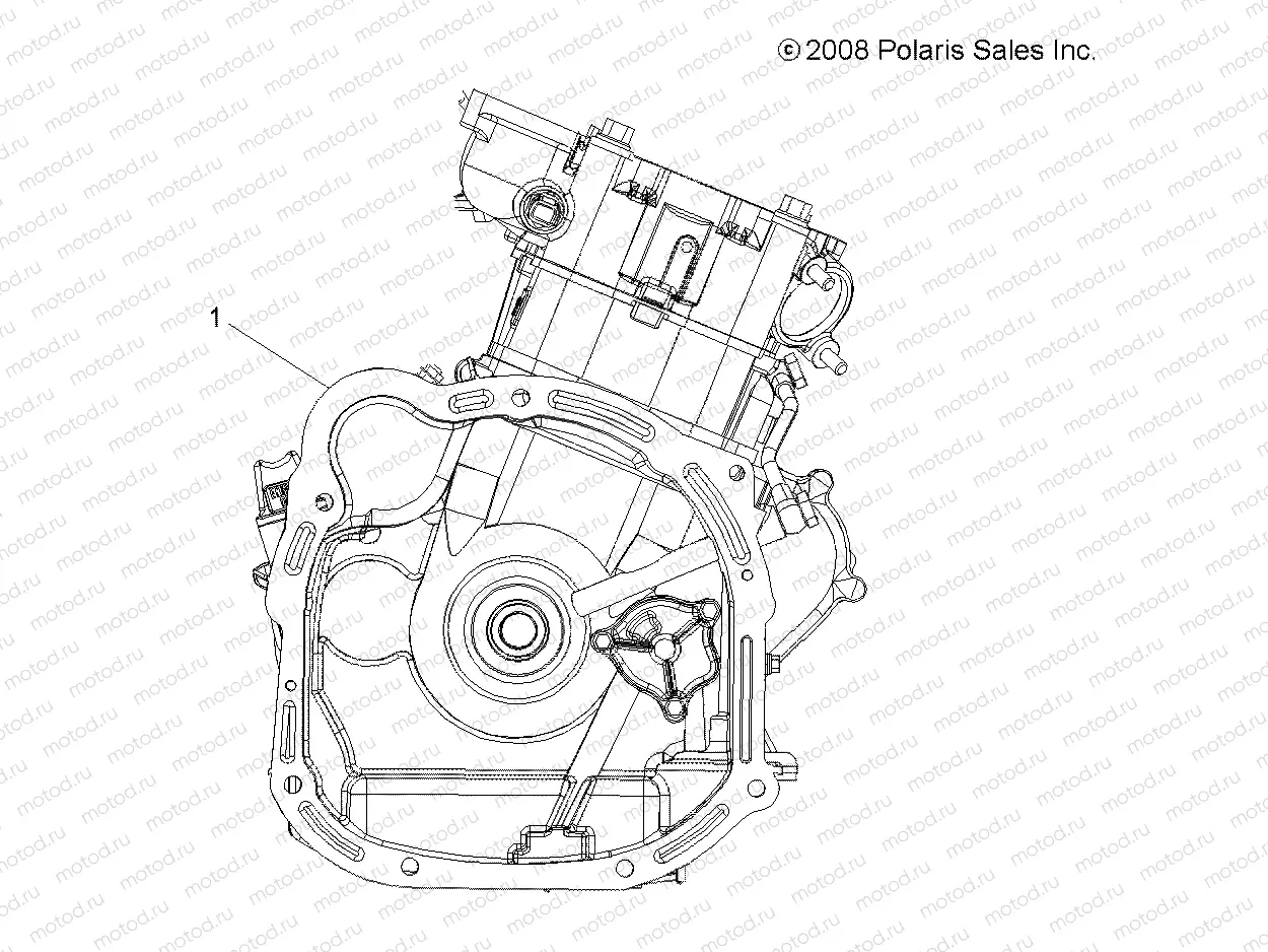 ENGINE | ENGINE, SHORT BLOCK - A12ZN5EFF (49ATVENGINE09SPXP550)
