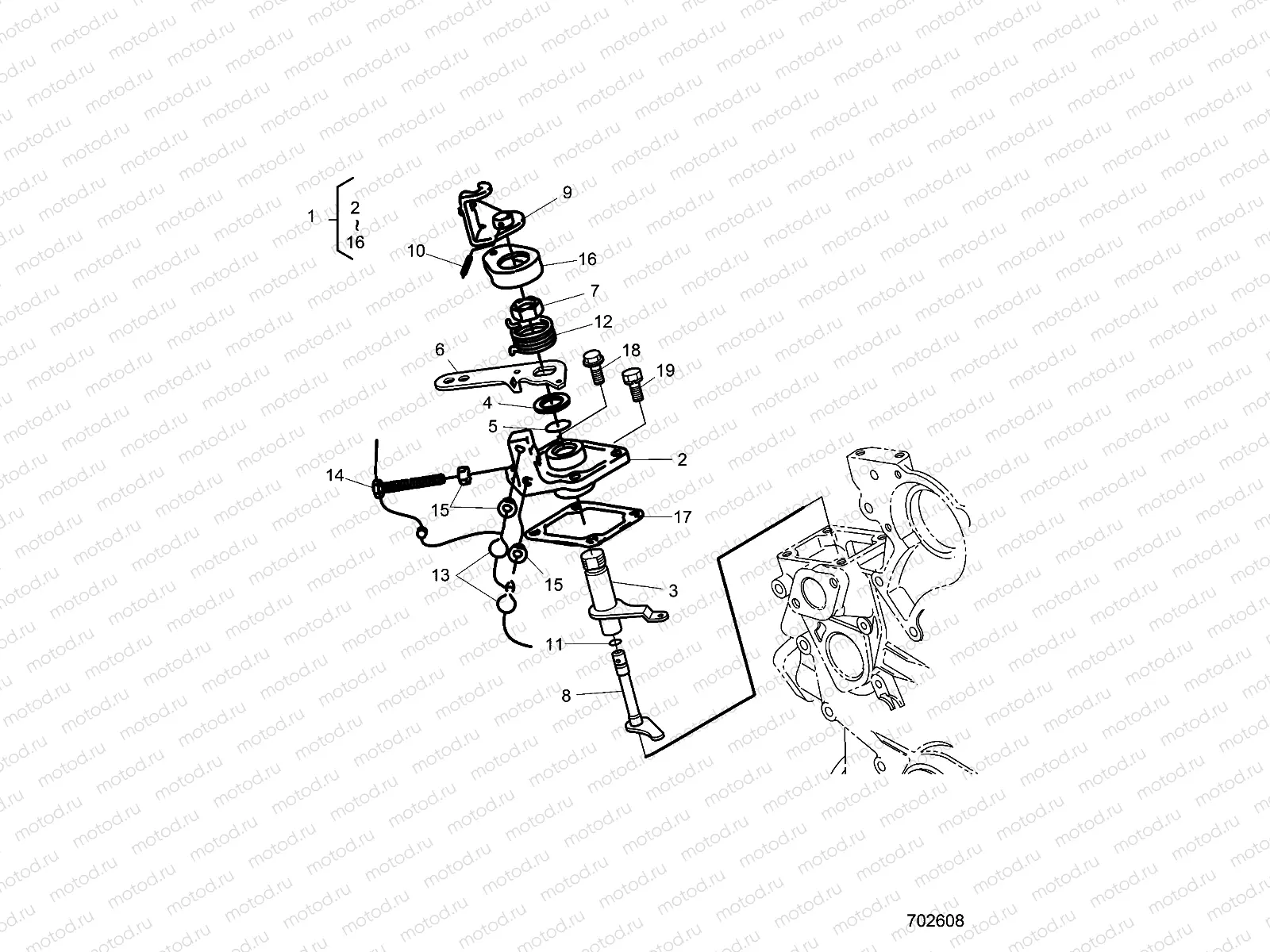 ENGINE | ENGINE, SPEED CONTROL PLATE - R20RRED4F1/N1/SD4C1 (702608)