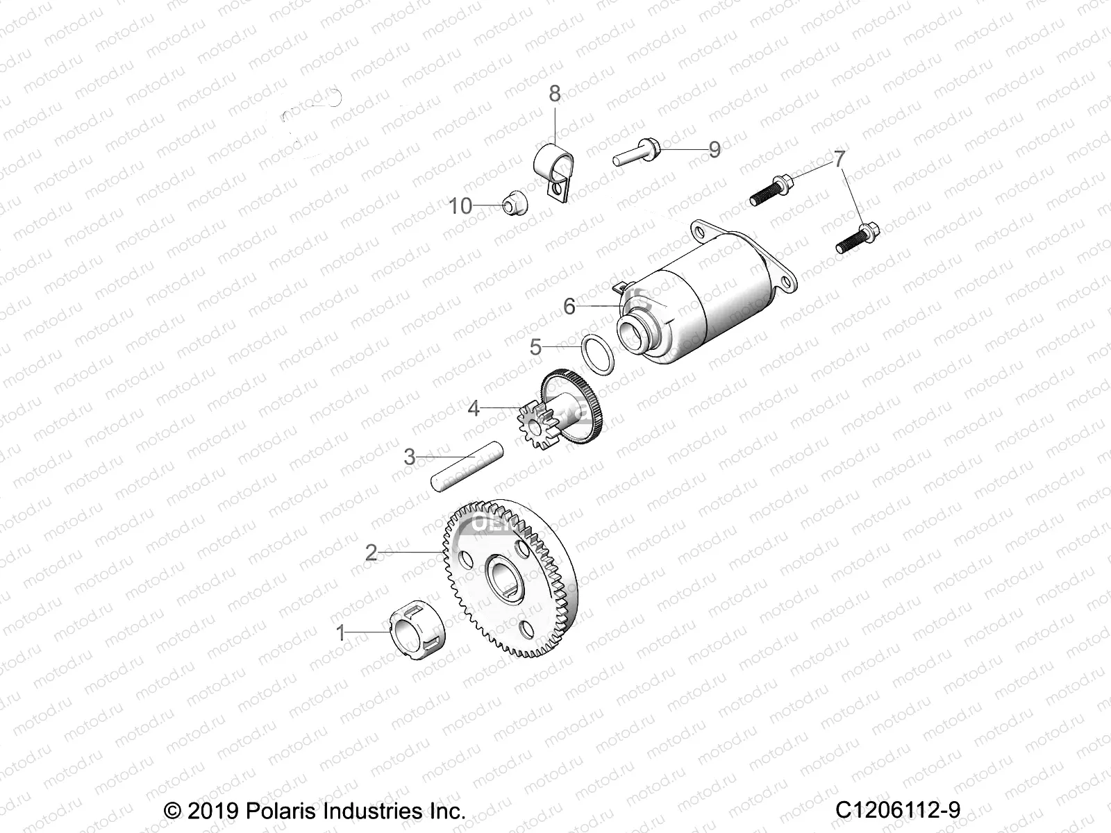 ENGINE | ENGINE, STARTER - A21HBB07N3/N7 (C1206112-9)