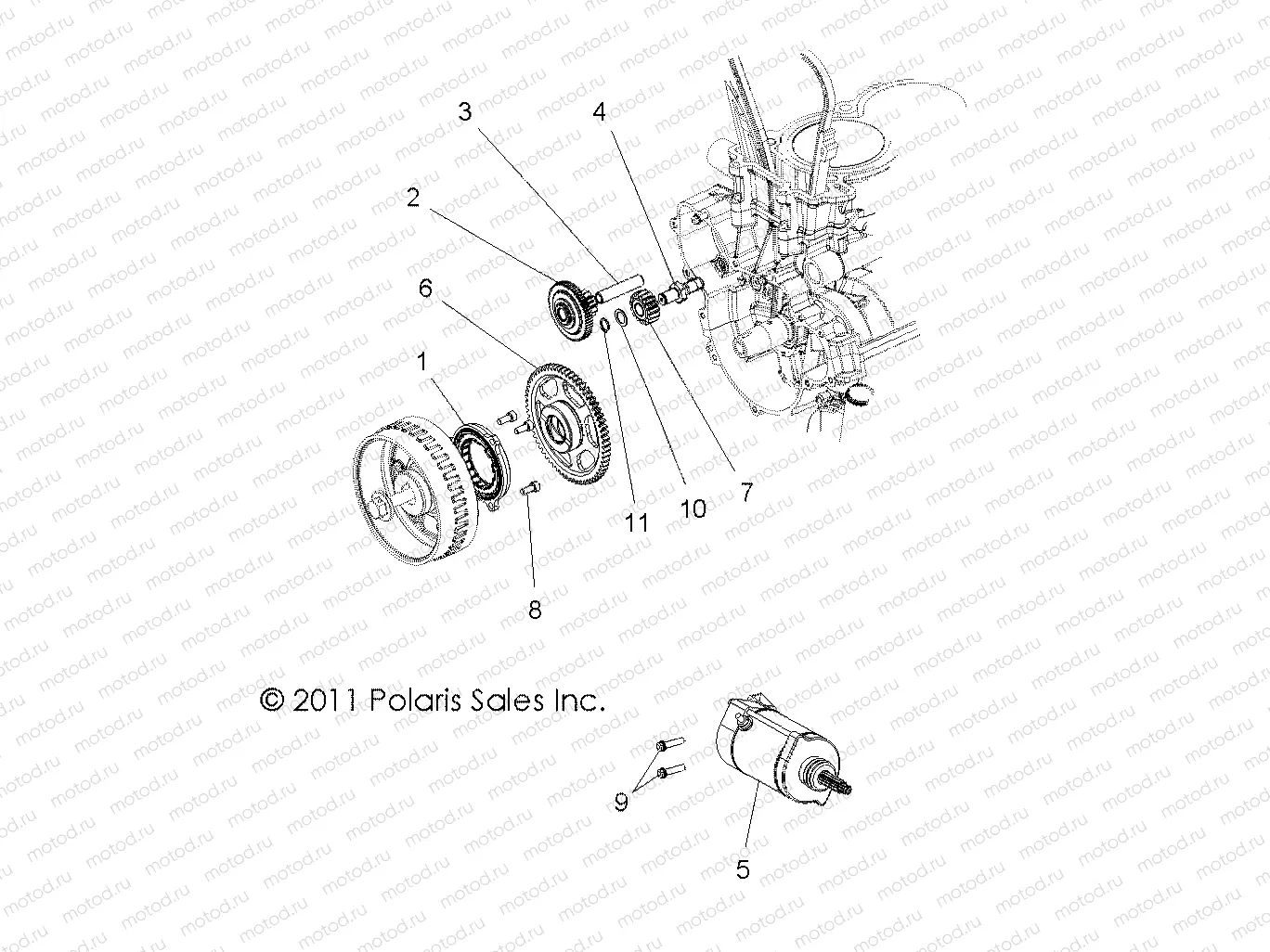 ENGINE | ENGINE, STARTER and DRIVE - R12JT9EFX (49RGRSTARTINGMTR12RZRXP900)