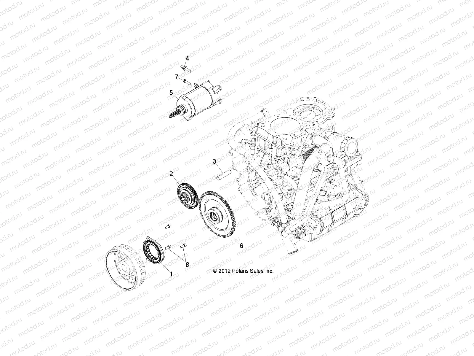 ENGINE | ENGINE, STARTER and DRIVE - R13XT9EAL (49RGRSTARTINGMTR13RZRXP4)
