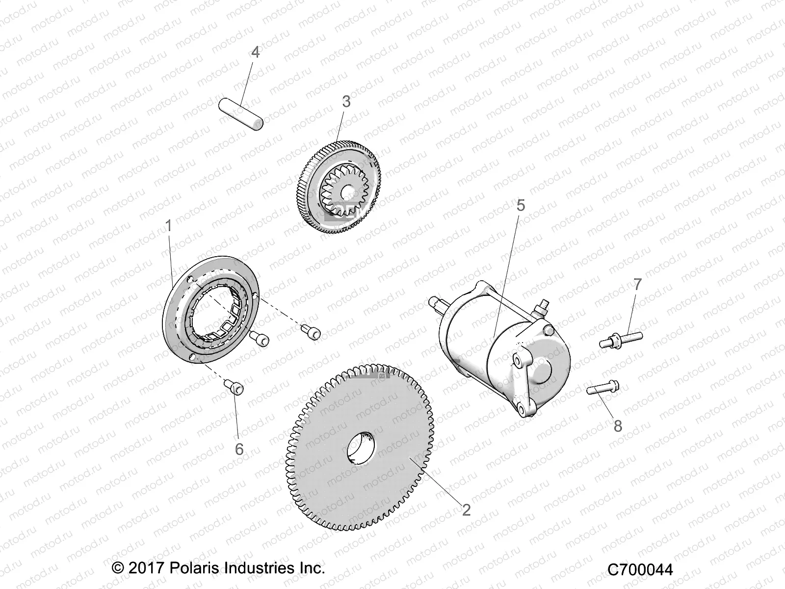 ENGINE | ENGINE, STARTER - G23GXK99A/99B (C700044)